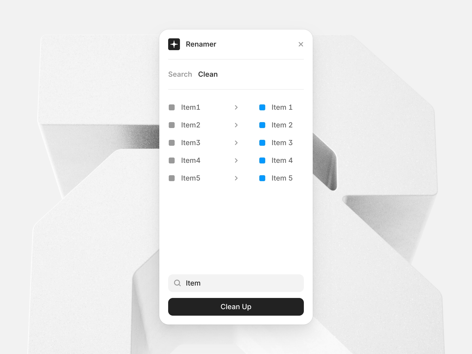 Screenshot 2 for Renamer, a Framer Marketplace plugin by Framer.