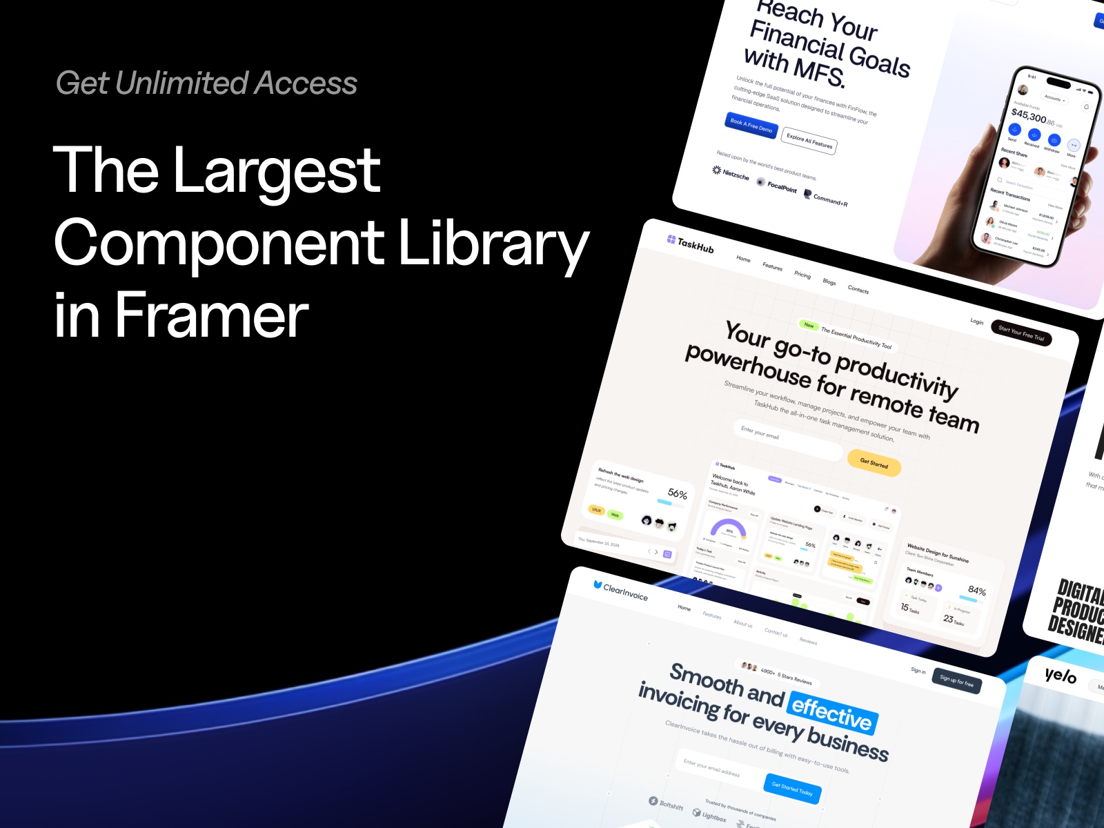 Thumbnail 2 for GrayBlocks, a Framer Marketplace plugin by Framerbite.
