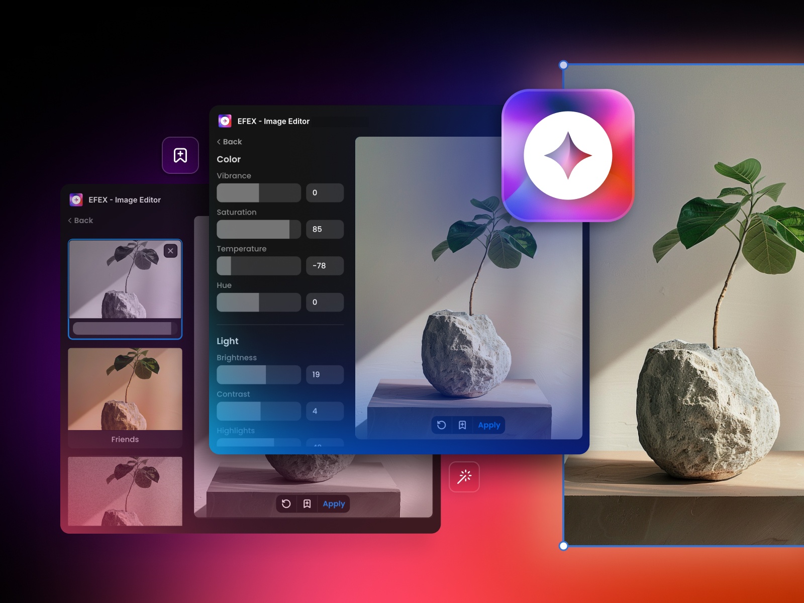 Thumbnail 1 for EFEX - Image Editor, a Framer Marketplace plugin by FrameSpace.