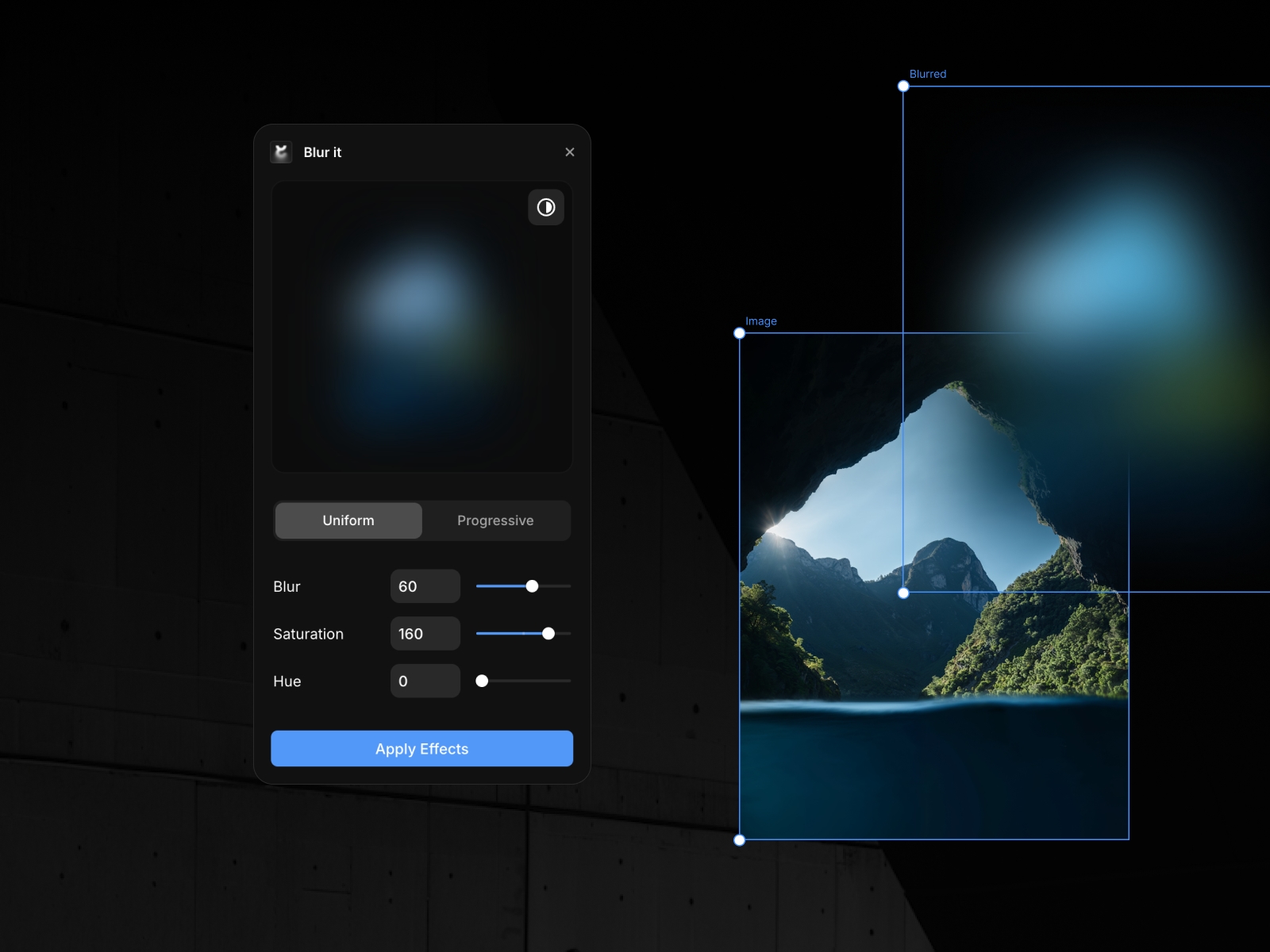 Thumbnail 1 for Blur it, a Framer Marketplace template by Fabian Albert.