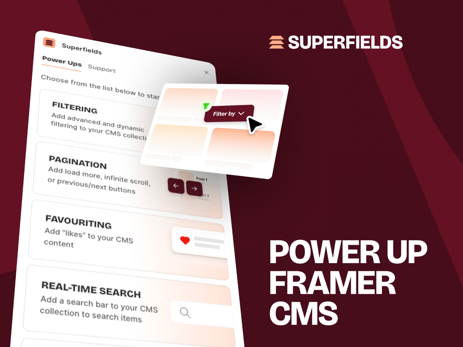 Thumbnail 1 for Superfields, a Framer Marketplace plugin by Insert Frame.