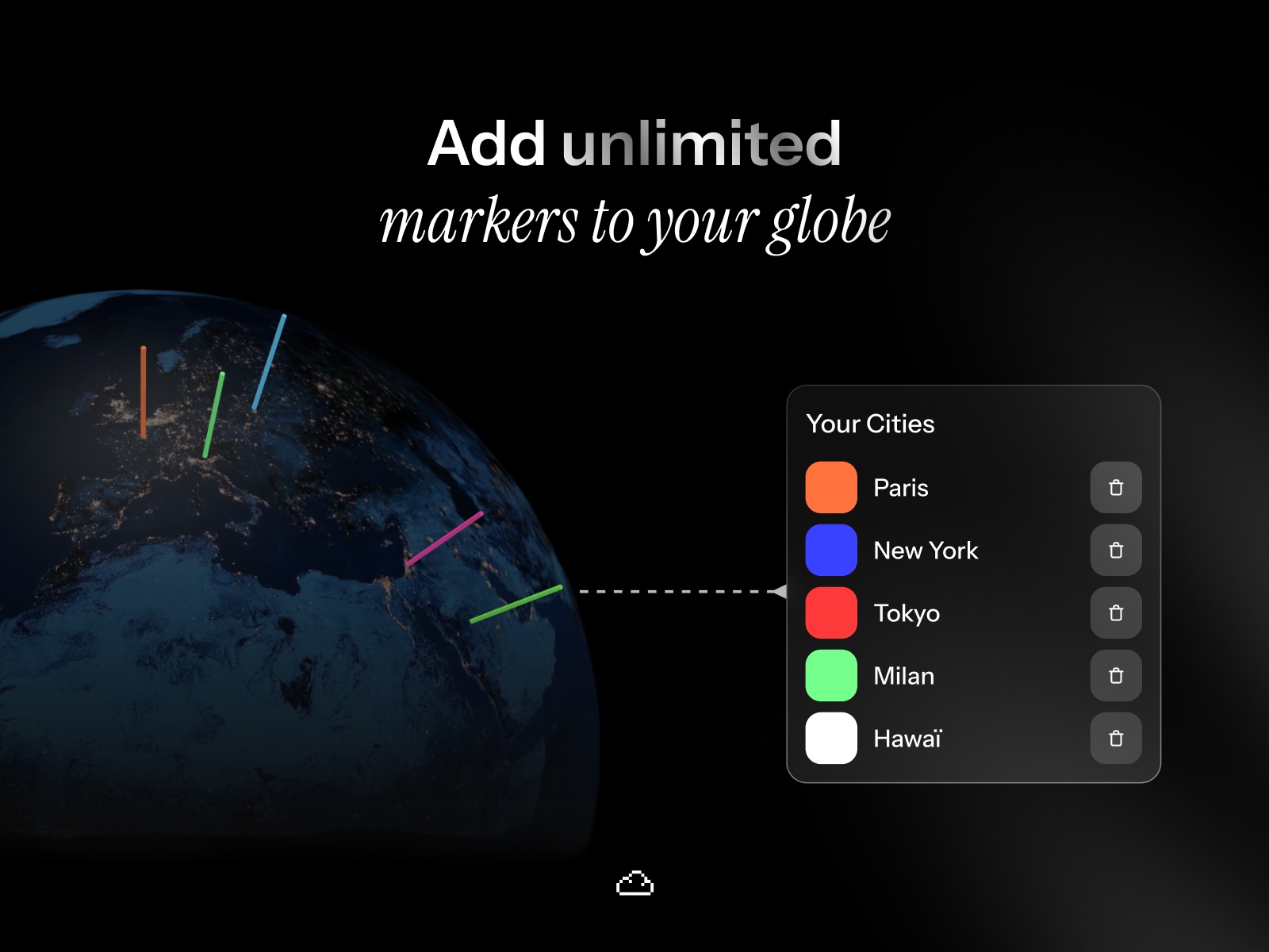 Thumbnail 2 for Globe Map, a Framer Marketplace plugin by Umut Sevinc.