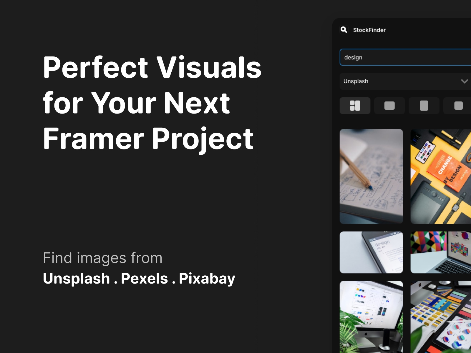 Thumbnail 1 for StockFinder, a Framer Marketplace template by Chris Lacorte.