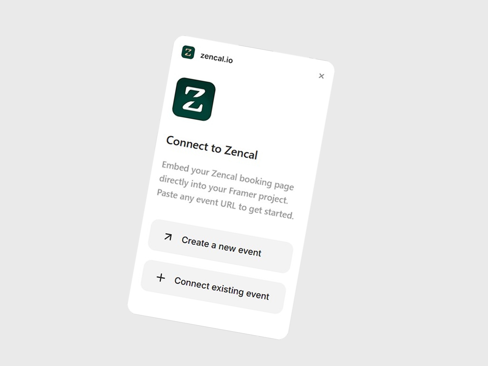 Thumbnail 2 for zencal.io, a Framer Marketplace plugin by Ahmad.