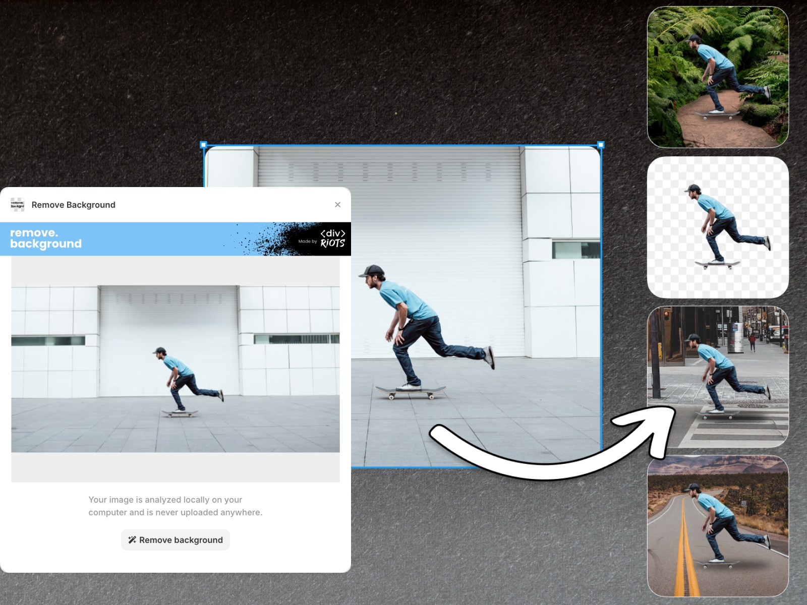 Screenshot 2 for Remove Background, a Framer Marketplace plugin by <Div>Riots.