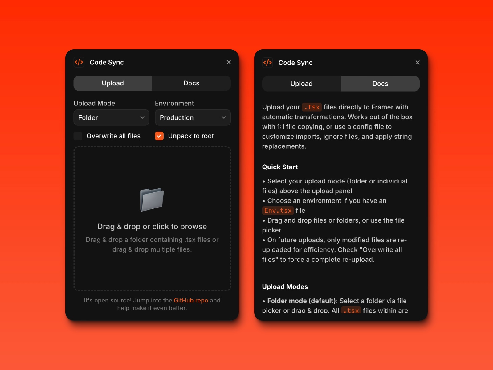 Thumbnail 2 for Code Sync, a Framer Marketplace template by David McBacon.