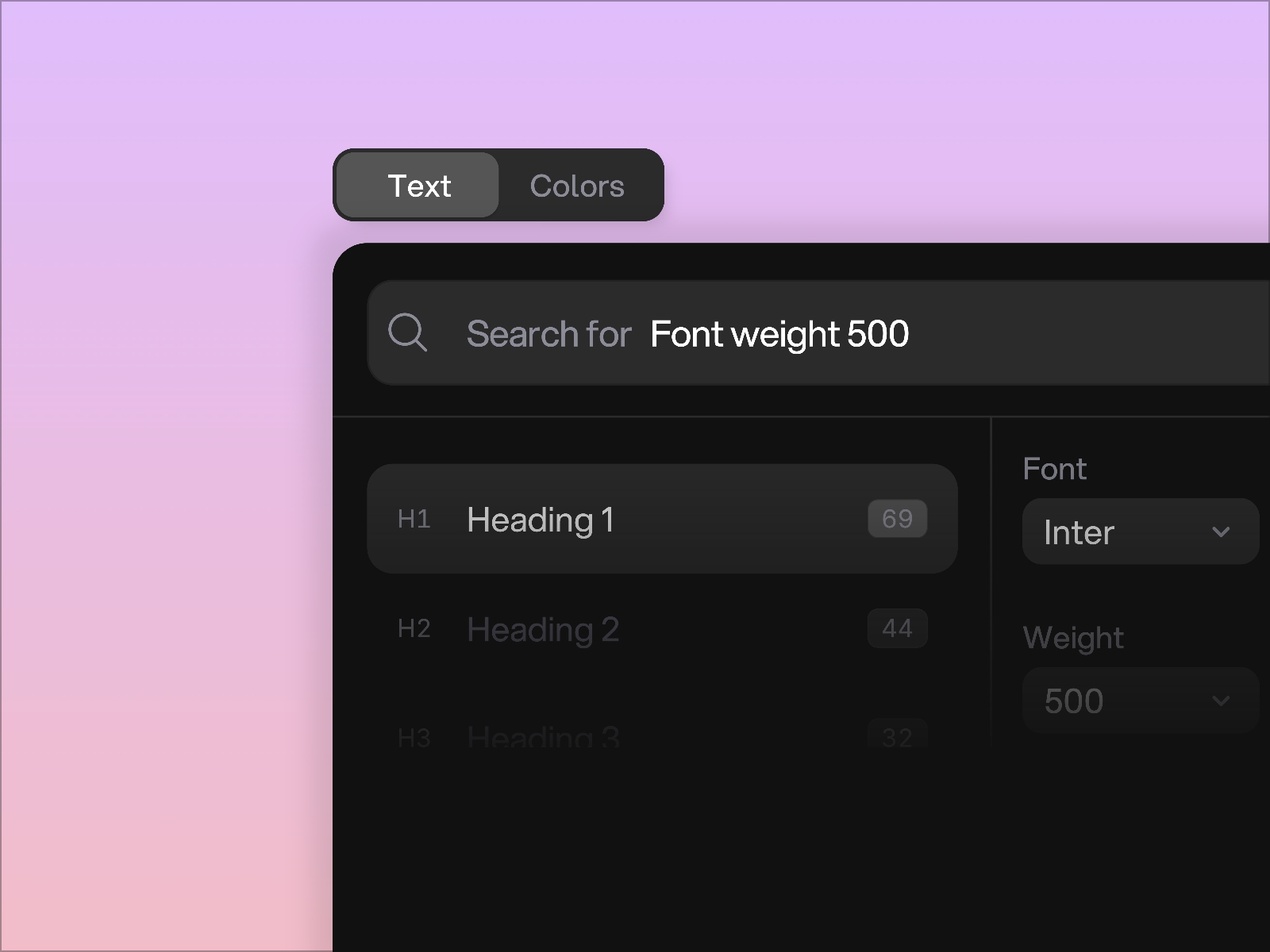 Screenshot 3 for Style Manager, a Framer Marketplace plugin by Framer Lists.