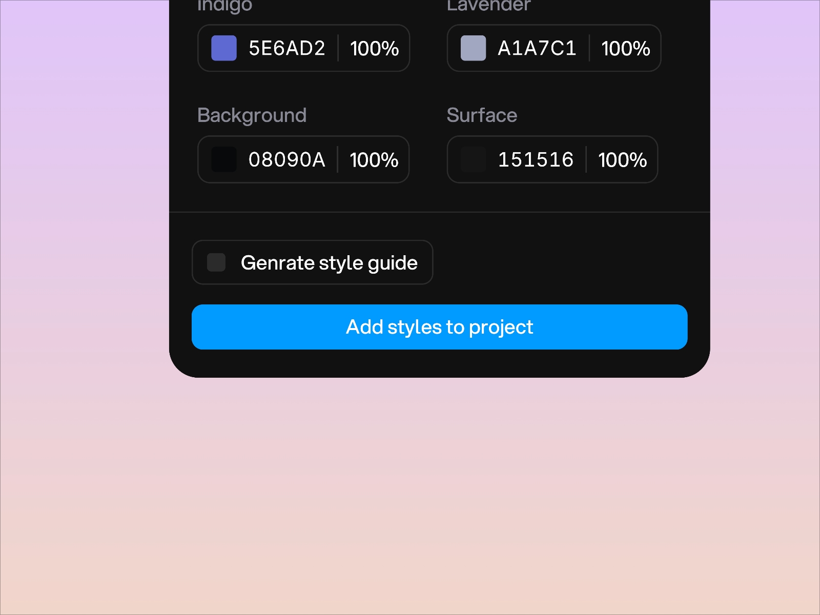 Screenshot 3 for Style Directory, a Framer Marketplace plugin by Framer Lists.
