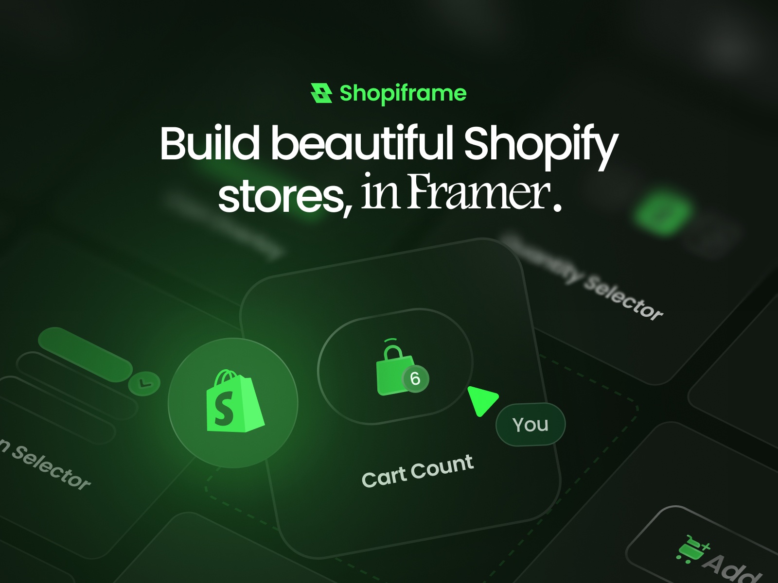 Thumbnail 1 for Shopiframe, a Framer Marketplace plugin by FrameSpace.