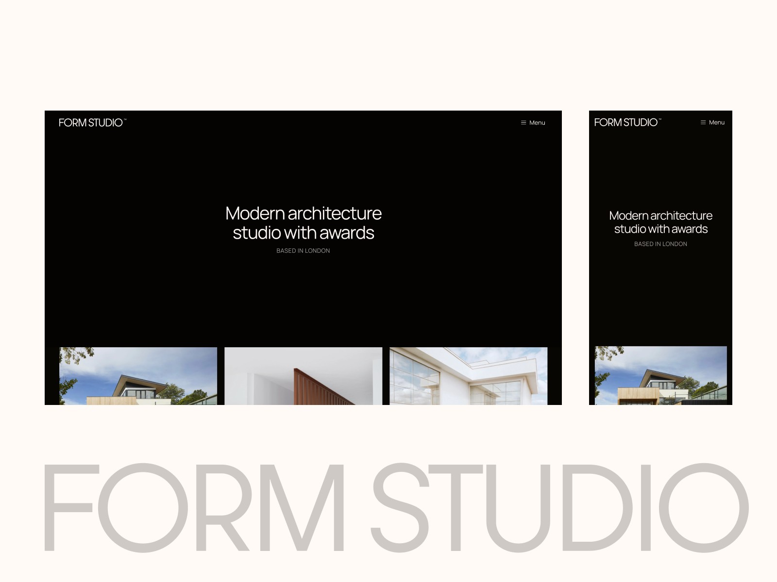 Screenshot 4 for FORM STUDIO, a Framer Marketplace template by Daniel Muszyński.