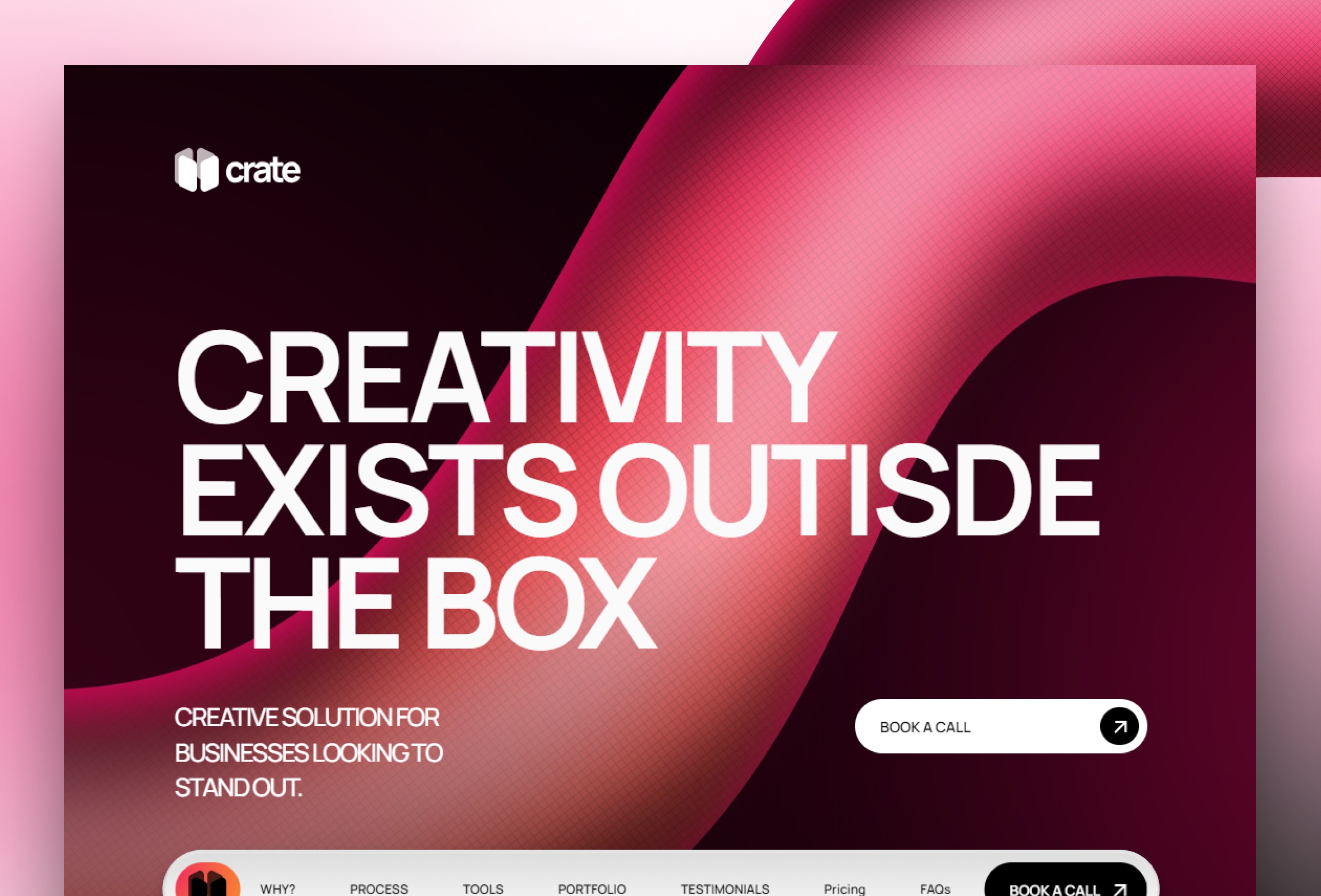 Screenshot 2 for Crate, a Framer Marketplace template by Plaiter.