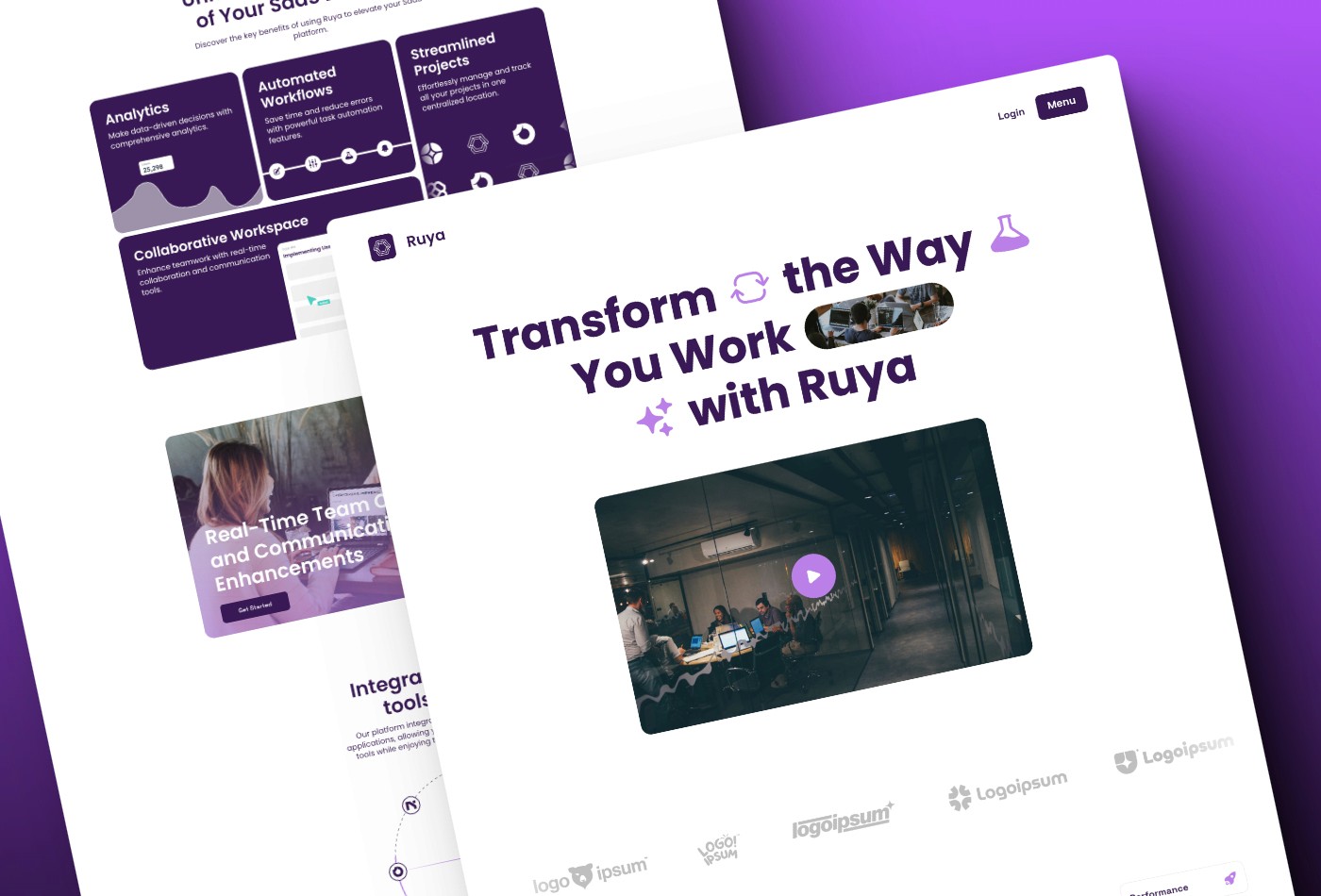 Thumbnail 2 for Ruya, a Framer Marketplace template by Mejed Alkoutaini.