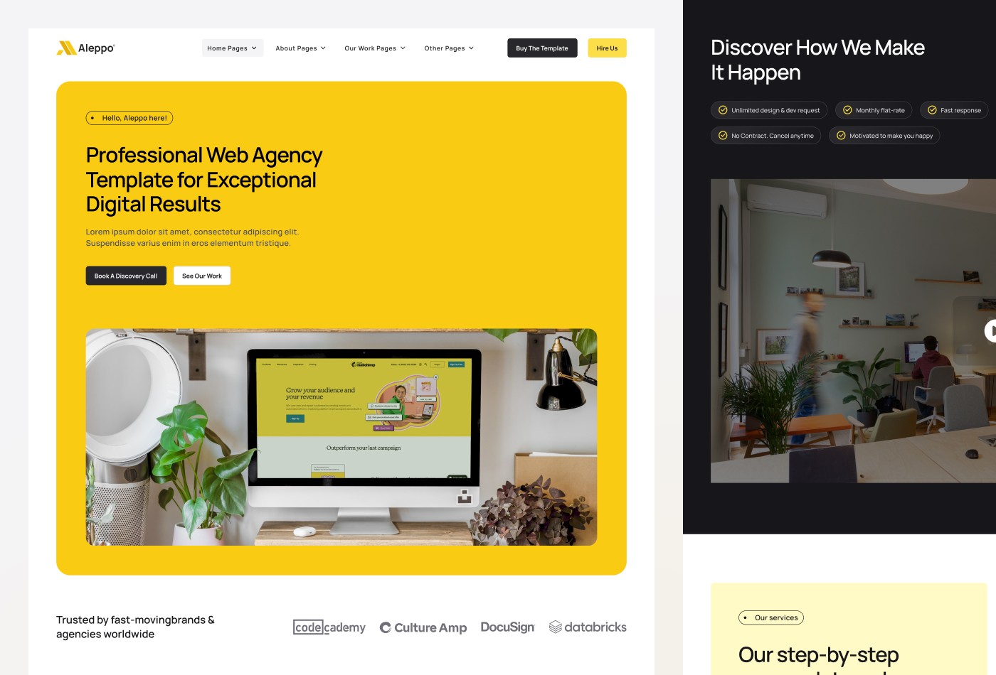 Screenshot 2 for Aleppo, a Framer Marketplace template by Seto Febriant.