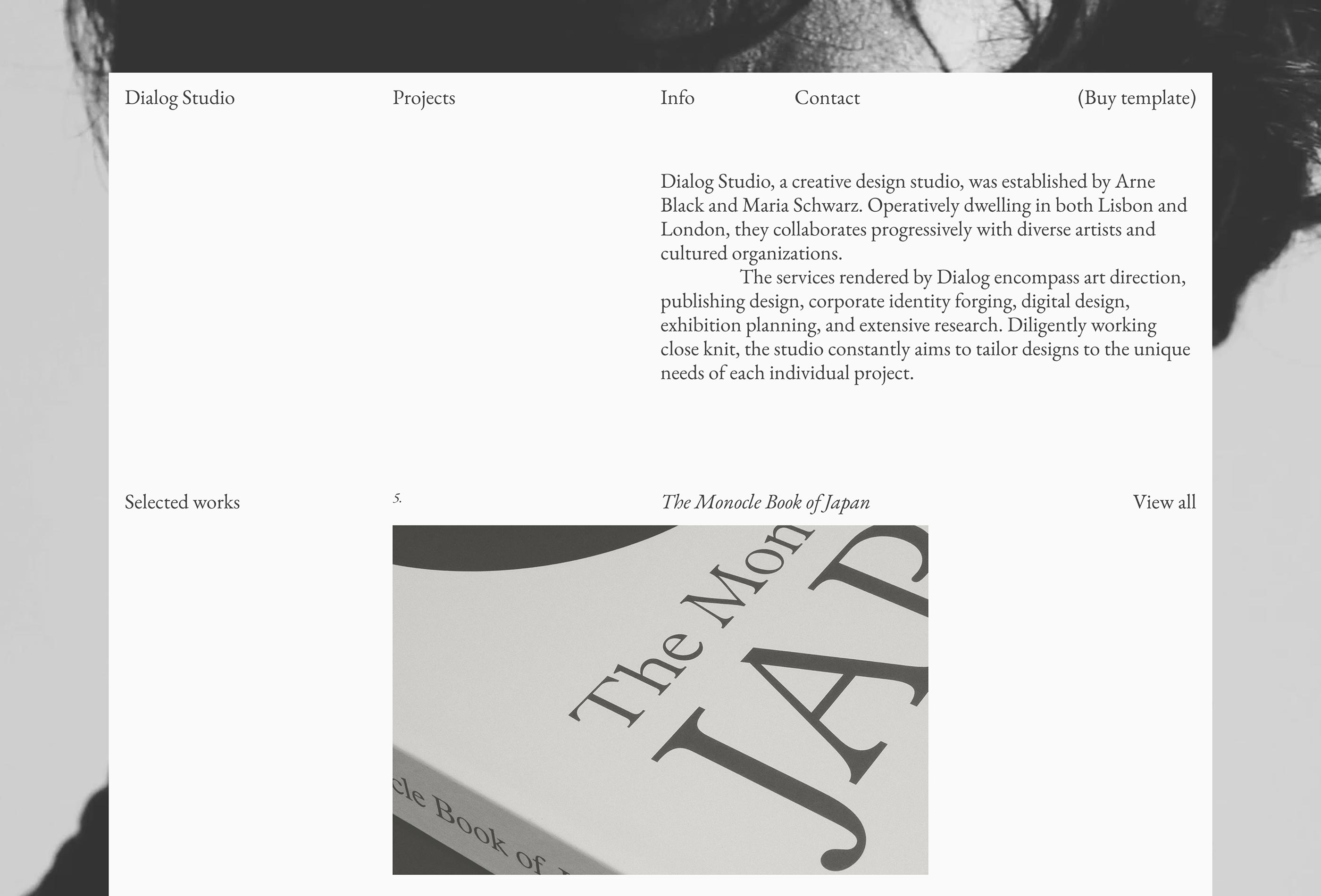 Screenshot 4 for Dialog, a Framer Marketplace template by Fouroom.
