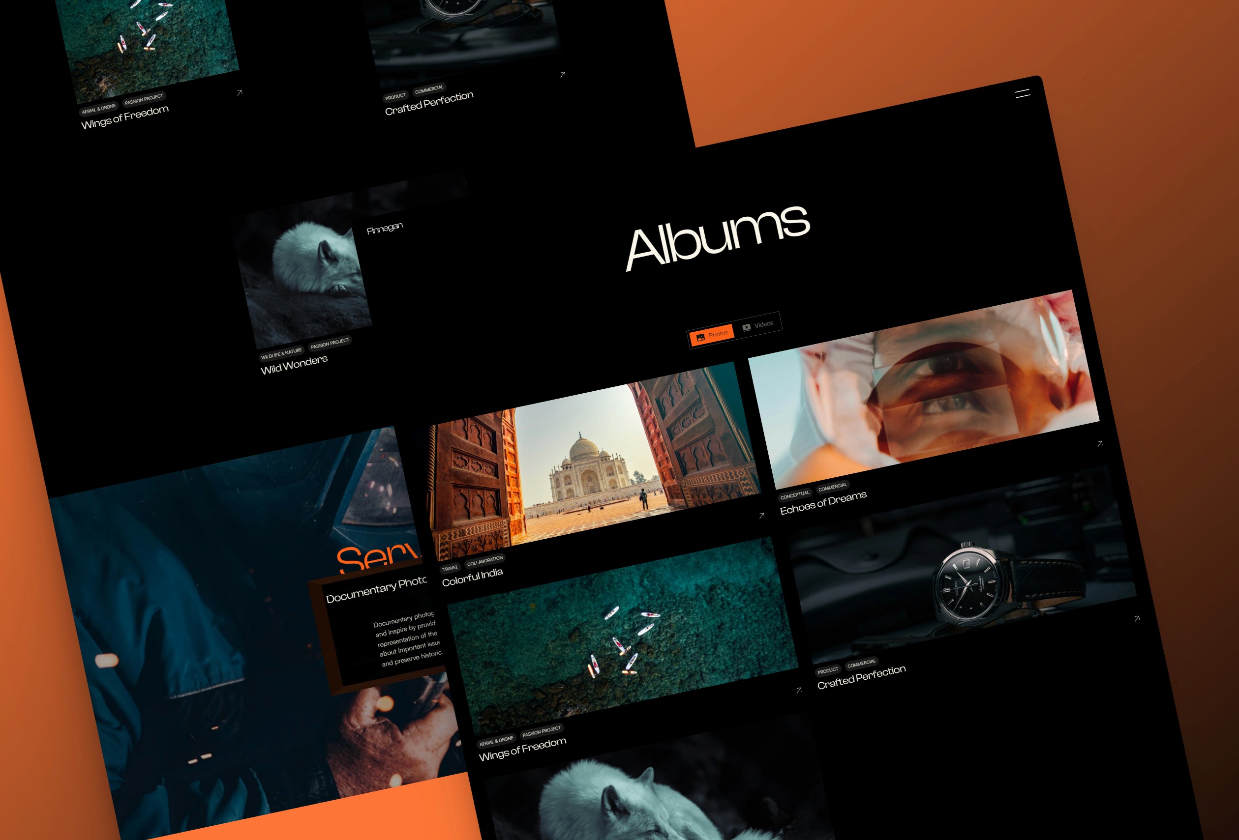 Screenshot 4 for Photographer, a Framer Marketplace template by Real Mehedi.