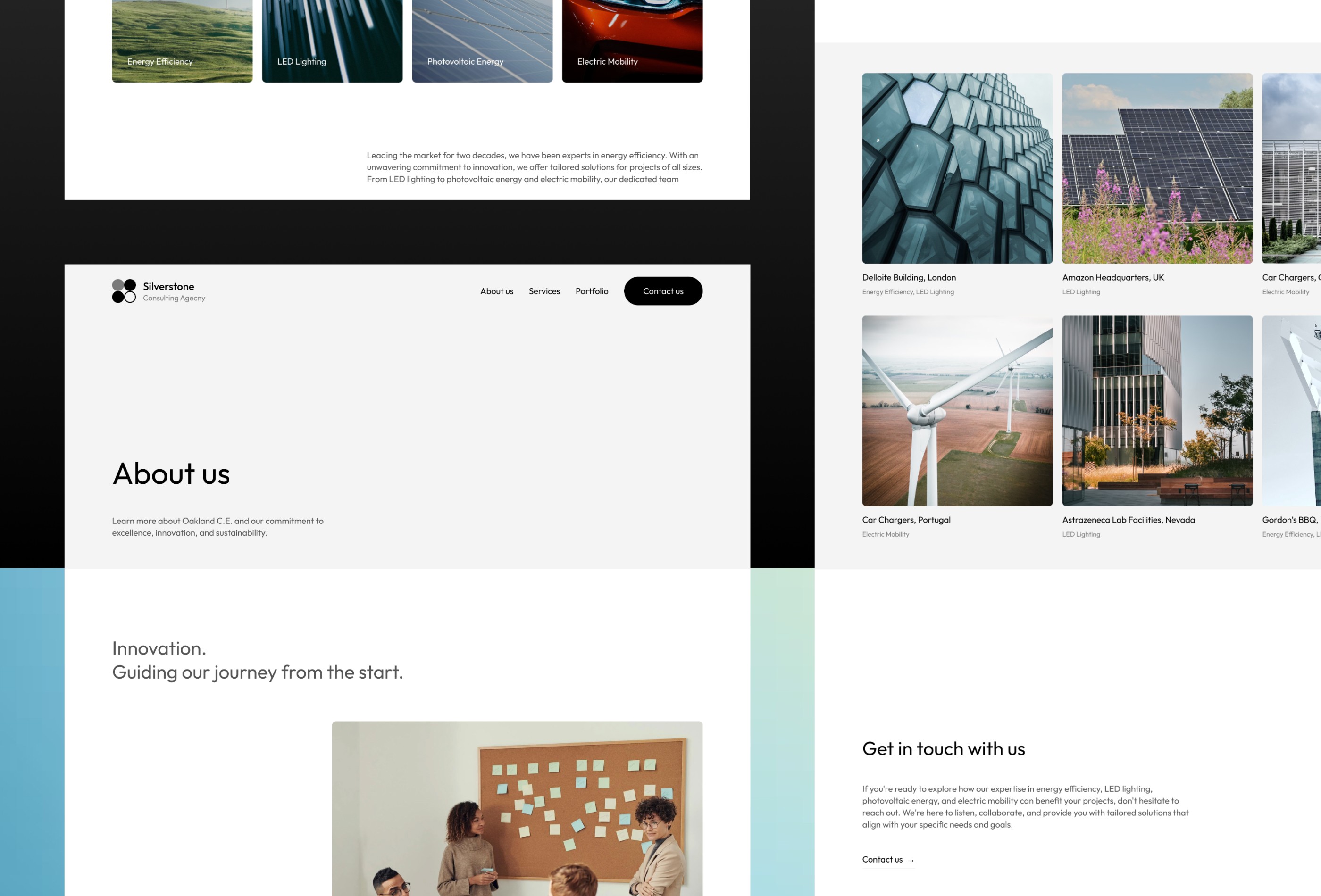 Screenshot 3 for Silverstone, a Framer Marketplace template by Svetozar.