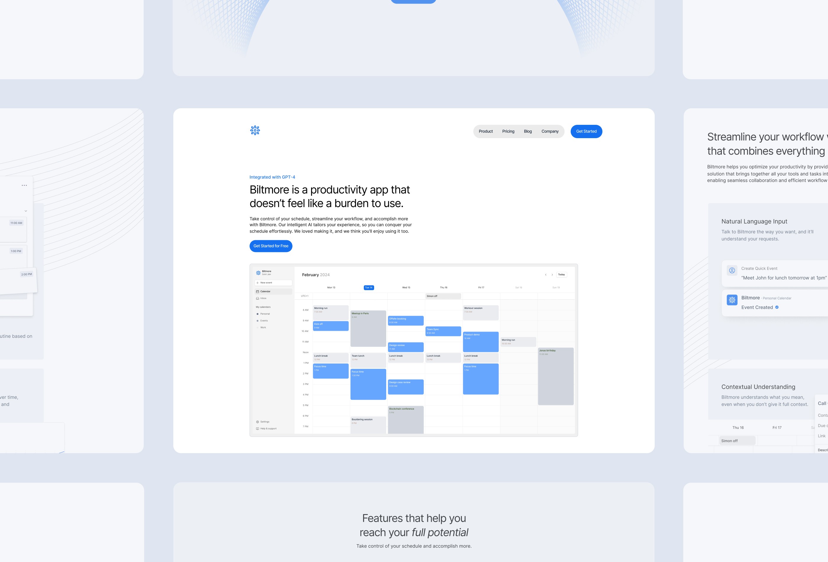 Screenshot 2 for Biltmore, a Framer Marketplace template by Sohil.