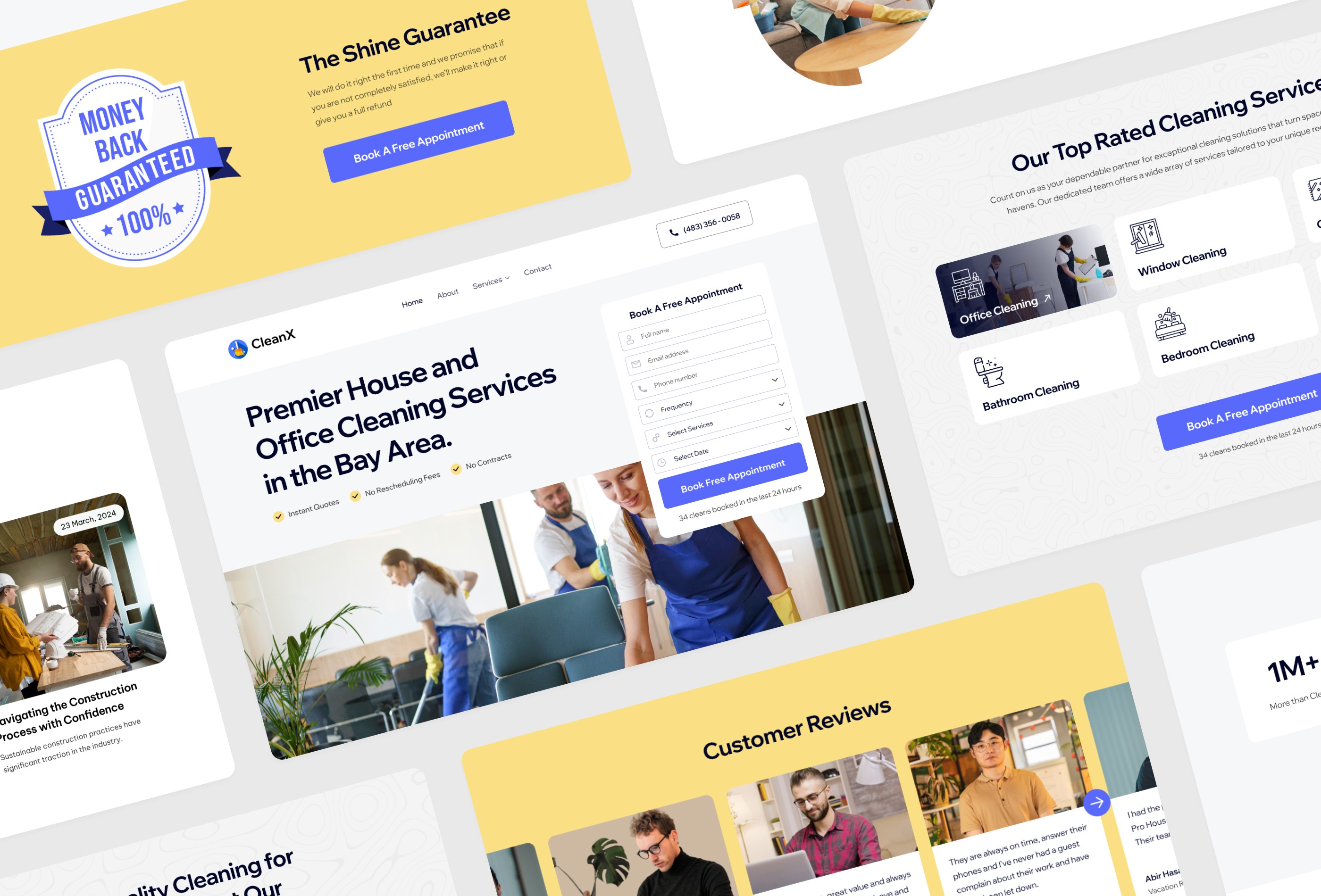 Screenshot 3 for CleanX, a Framer Marketplace template by Framerbite.