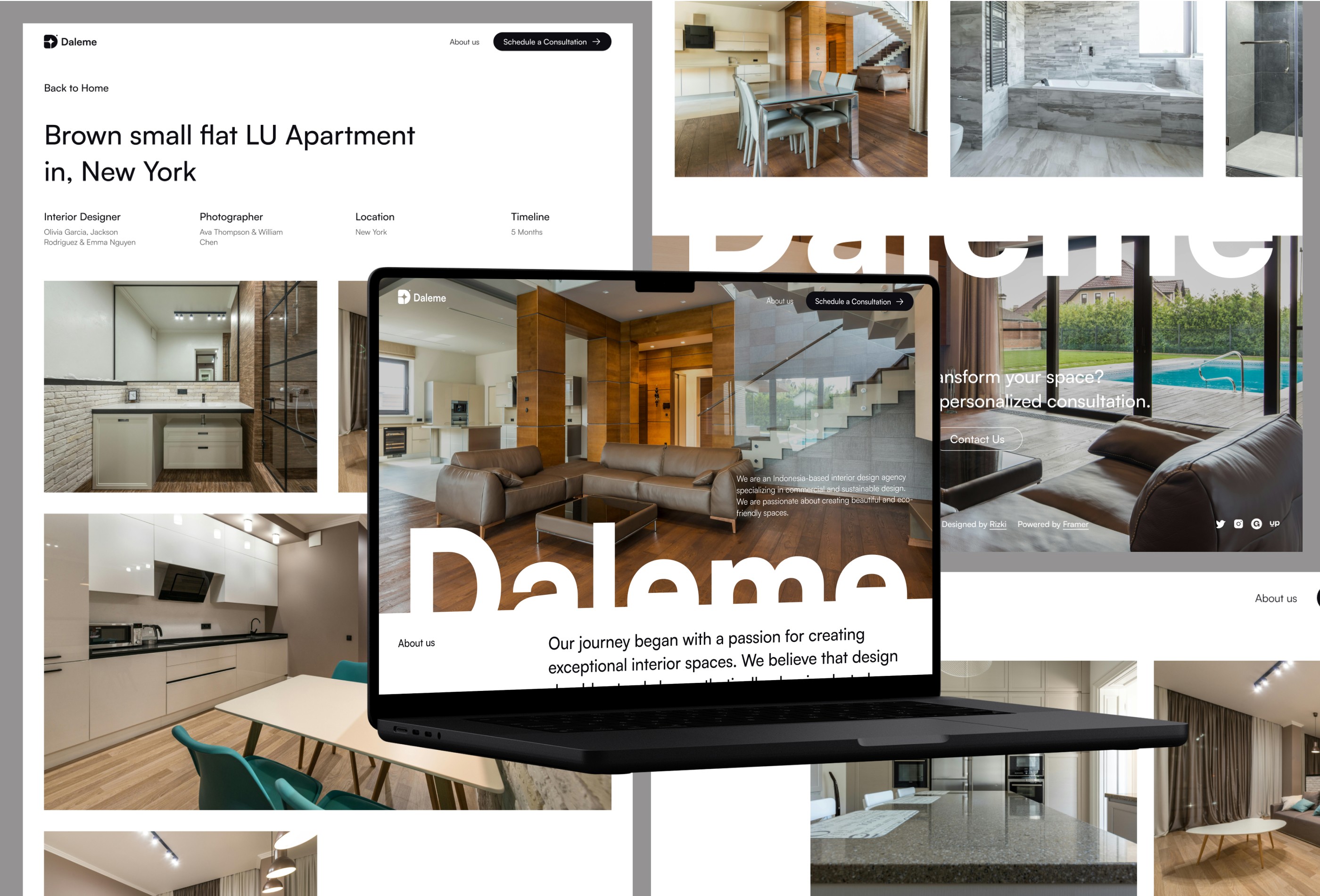 Screenshot 4 for DalemeInterior, a Framer Marketplace template by Rudityas Wahyu.