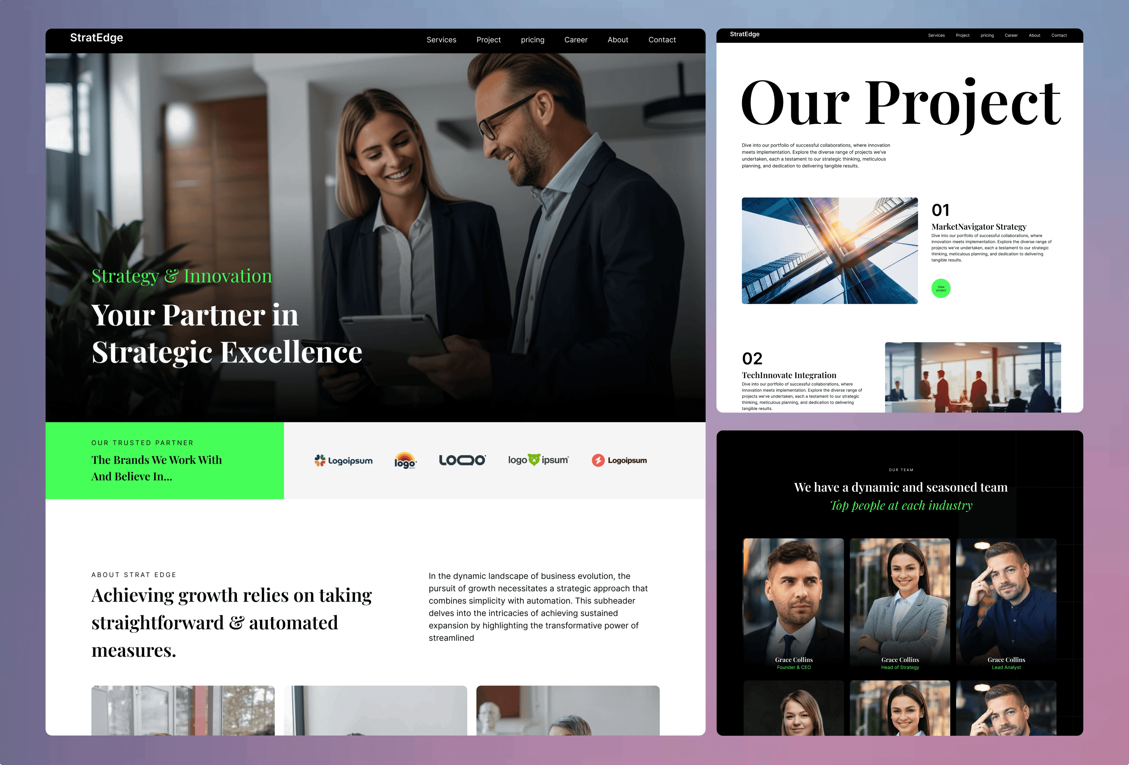 Screenshot 2 for Consultzo, a Framer Marketplace template by Olabode Felix Akinyemi.