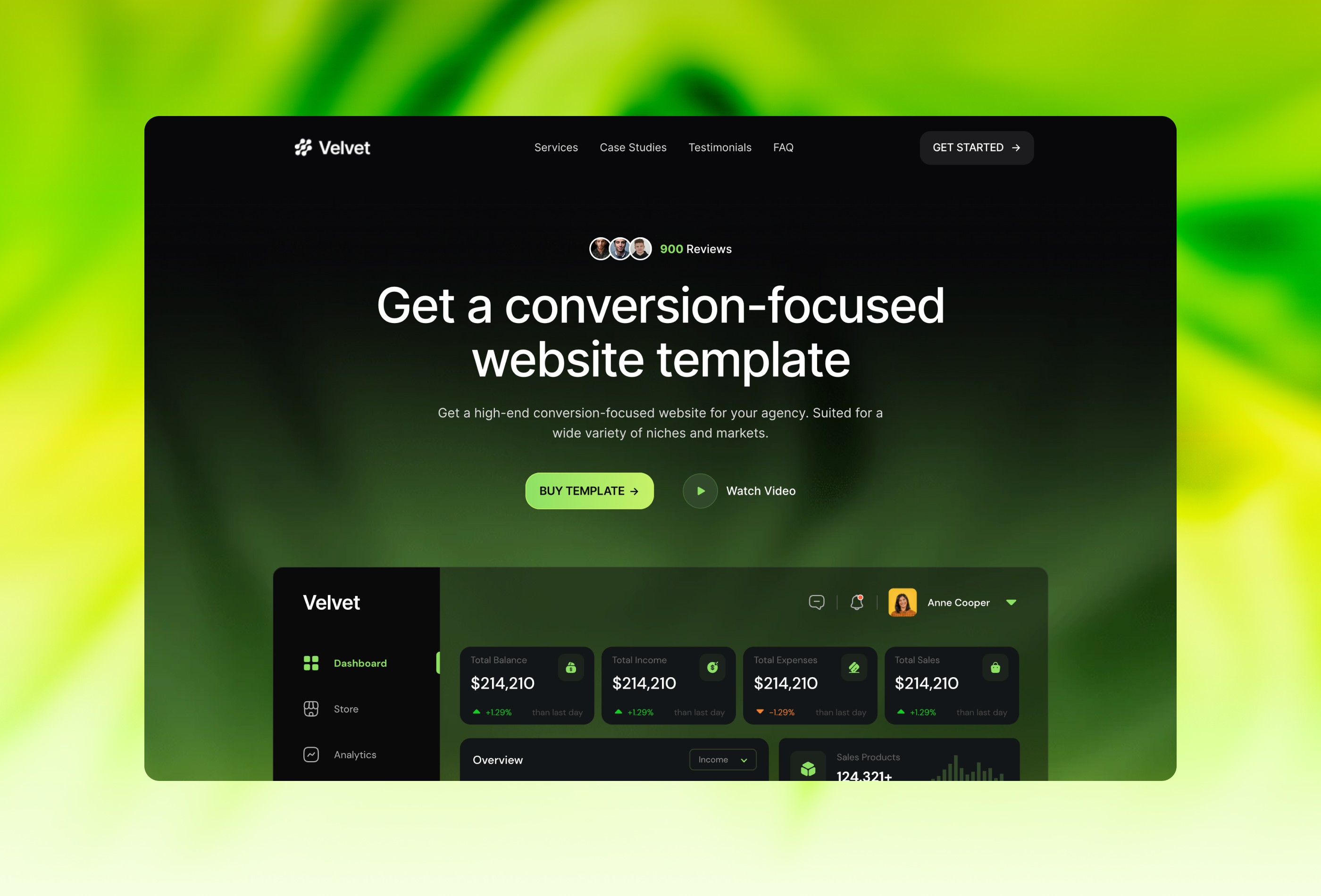 Screenshot 2 for Velvet, a Framer Marketplace template by Wize.
