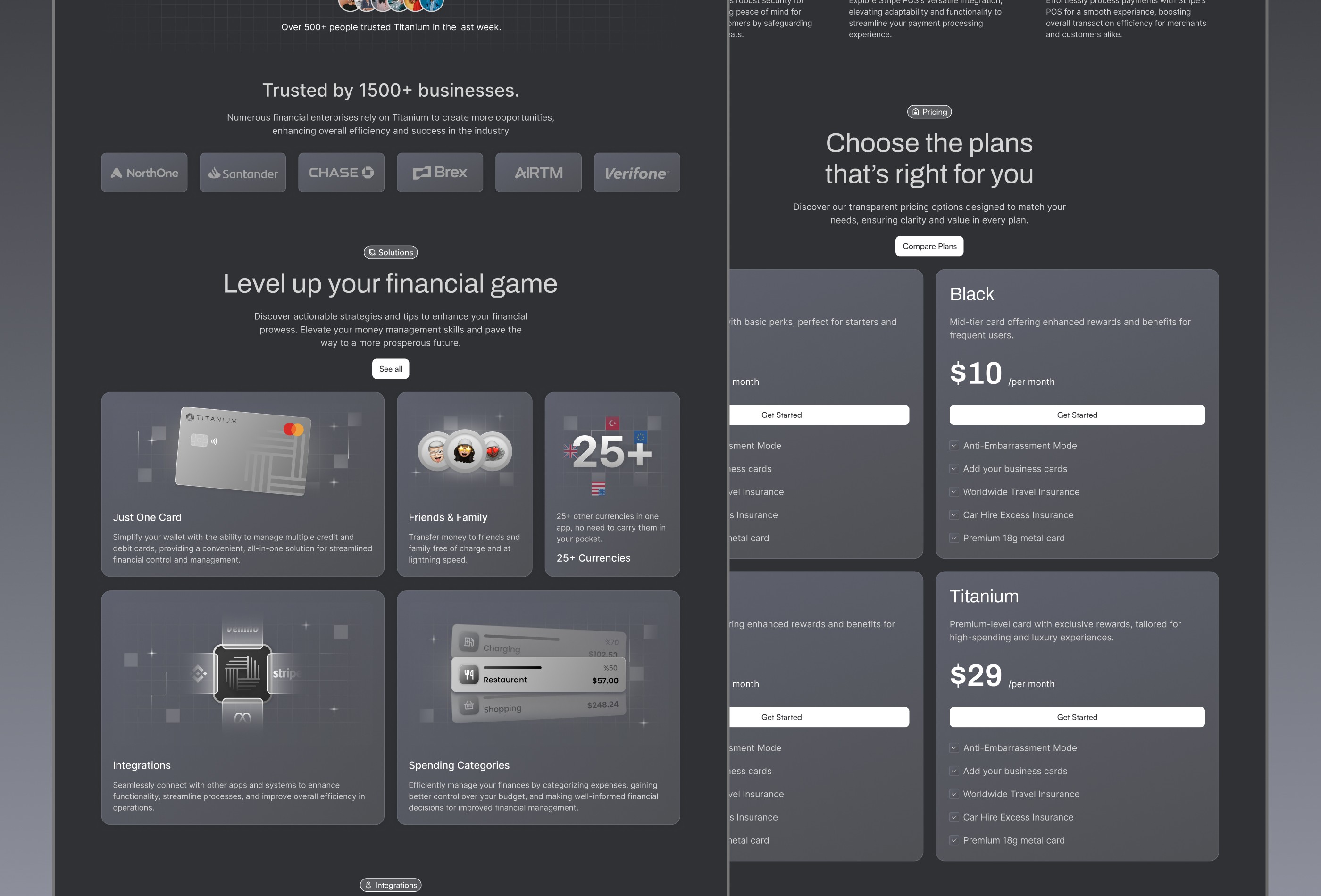 Screenshot 4 for Titanium, a Framer Marketplace template by Bertan Bakır.