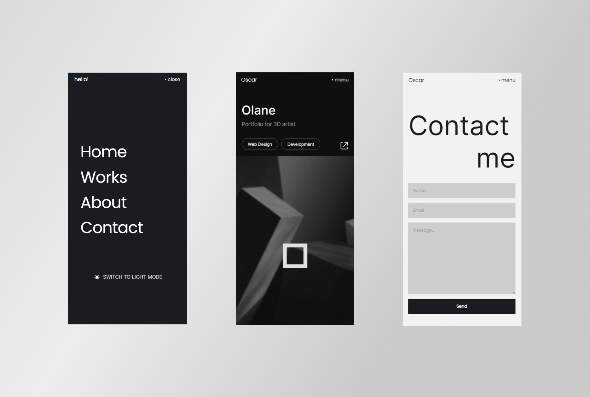 Screenshot 4 for Oscar, a Framer Marketplace template by Artside.