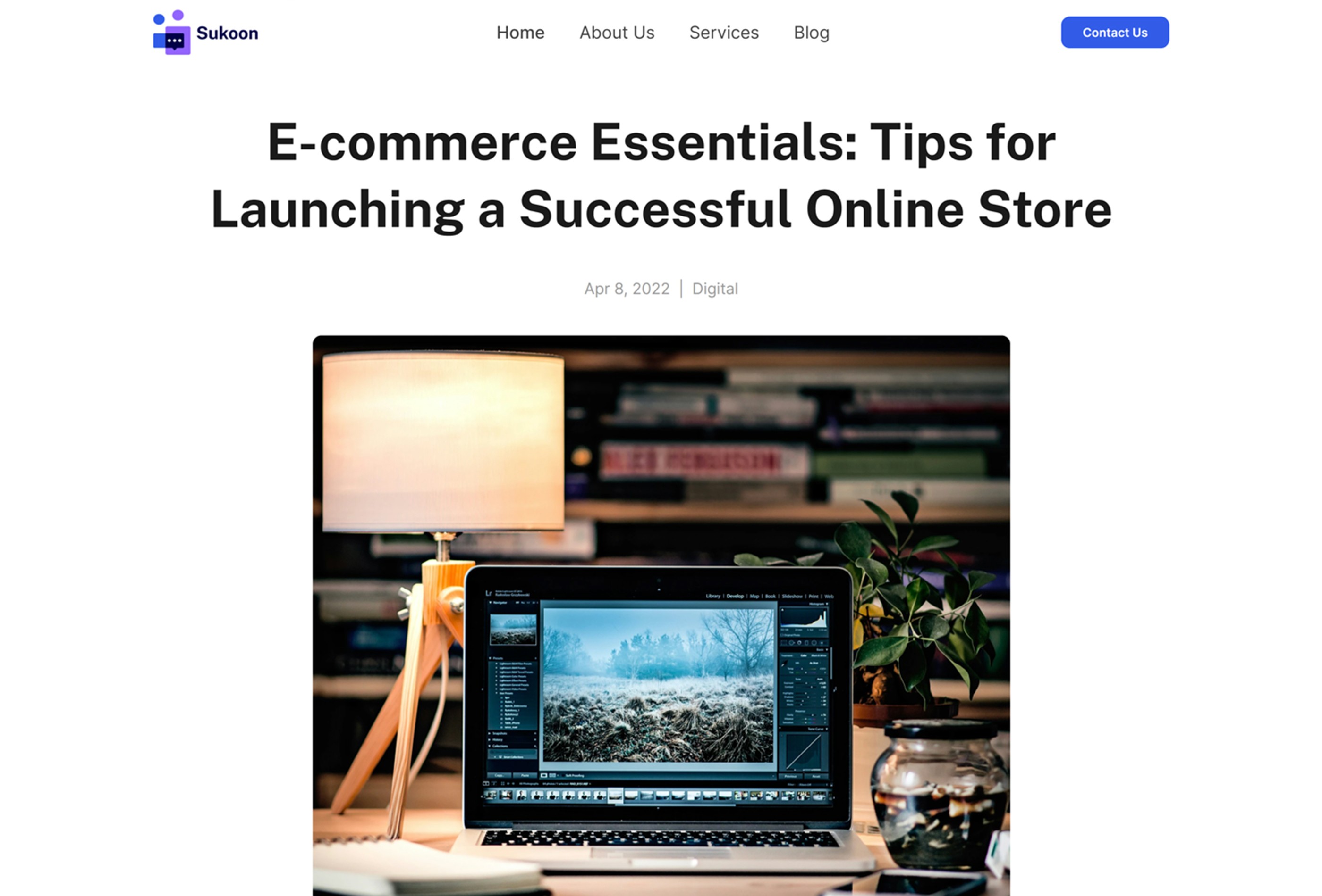 Screenshot 3 for Sukoon, a Framer Marketplace template by Template Theater.