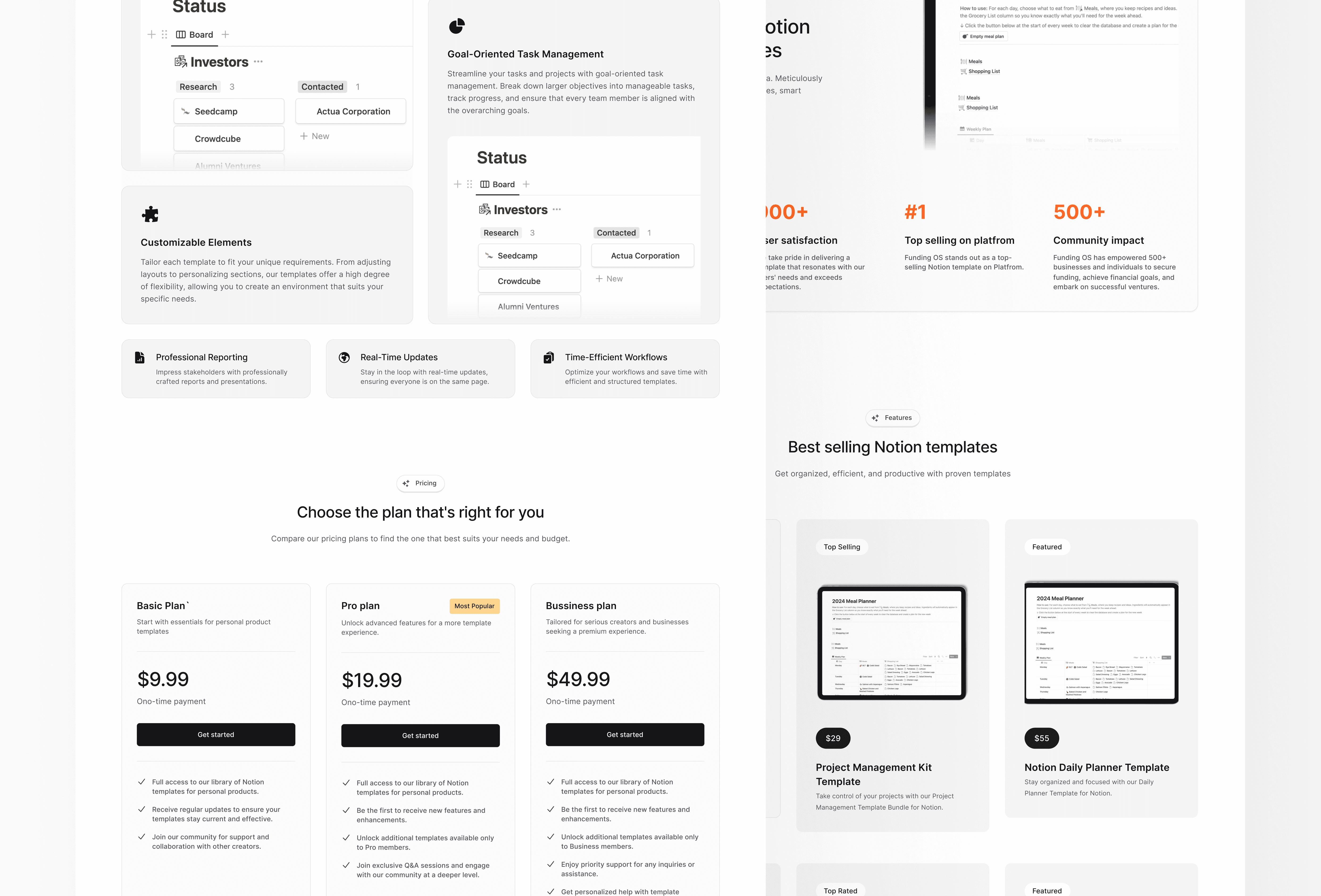 Screenshot 3 for Noto, a Framer Marketplace template by Seto Febriant.