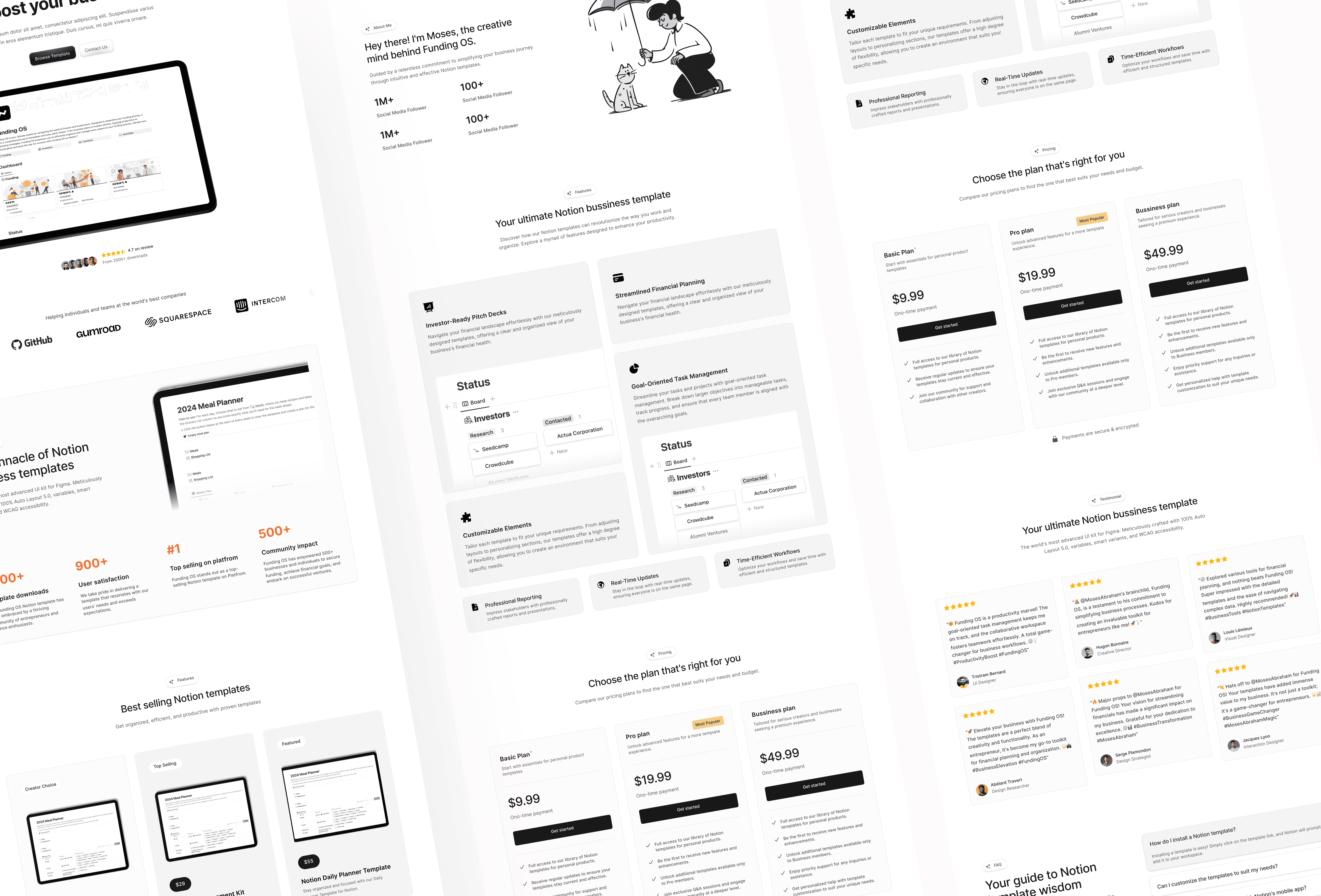 Screenshot 2 for Noto, a Framer Marketplace template by Seto Febriant.