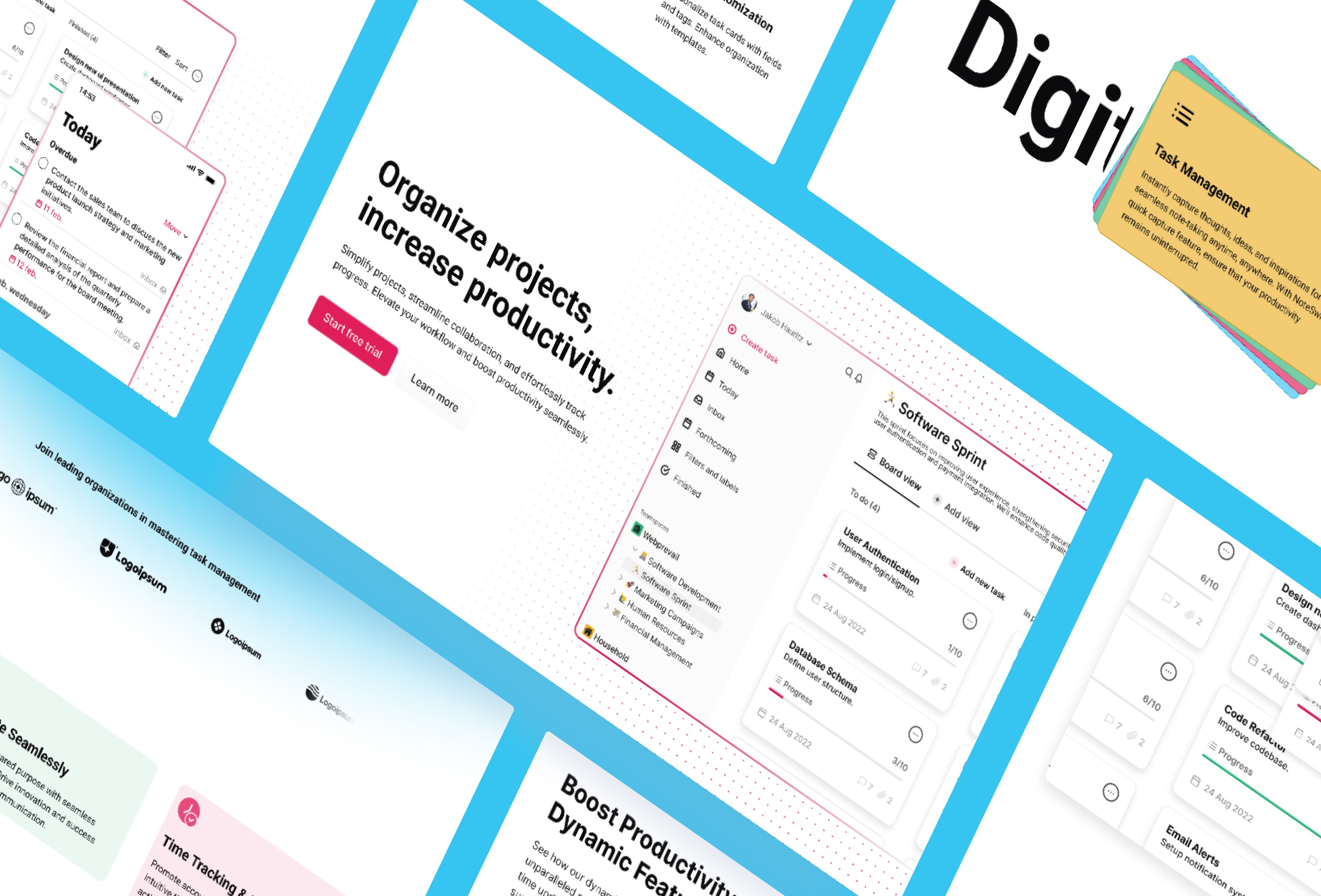 Screenshot 2 for StickyHub, a Framer Marketplace template by Jakob Hauritz.
