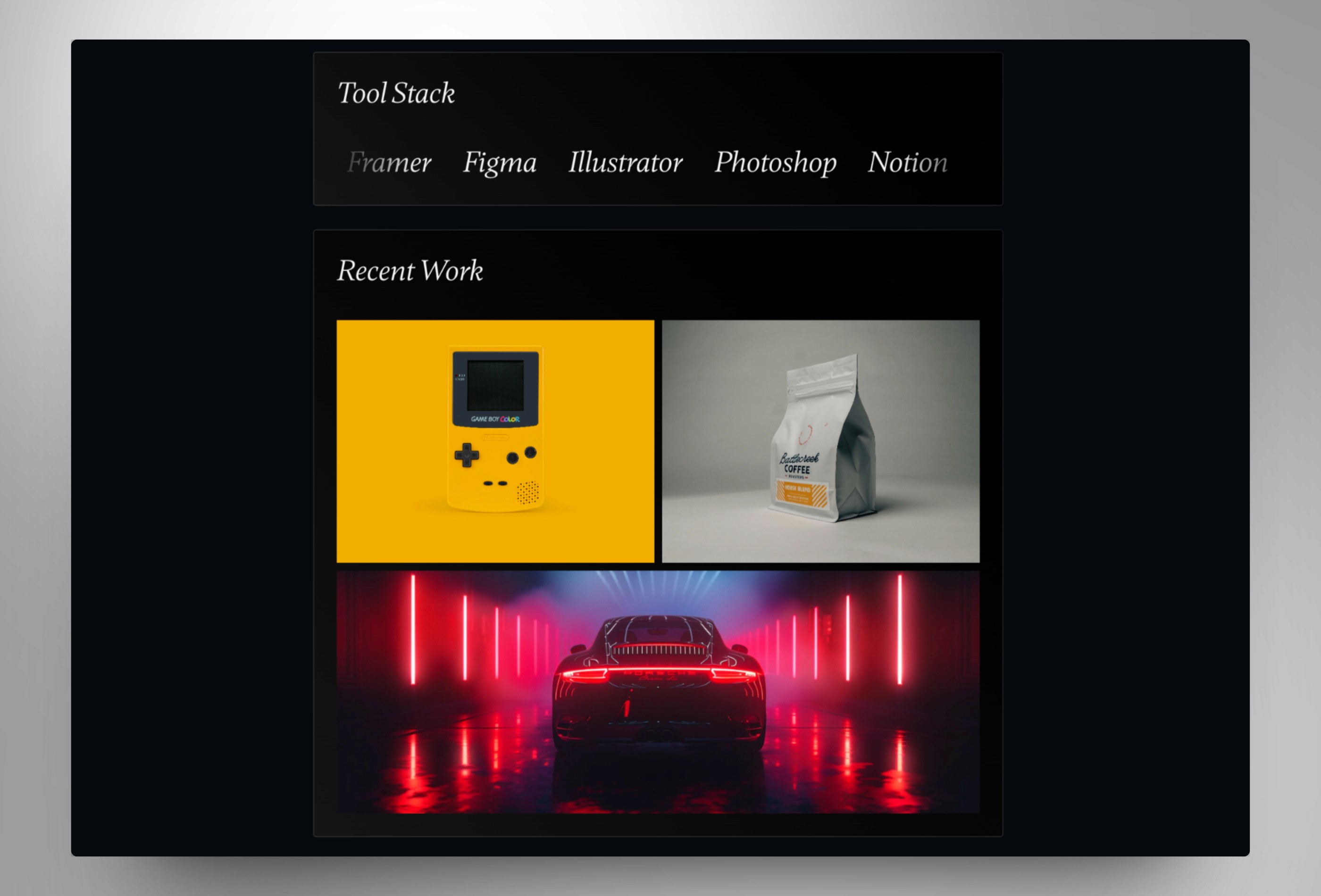 Screenshot 3 for Vio, a Framer Marketplace template by Danny Quijano.
