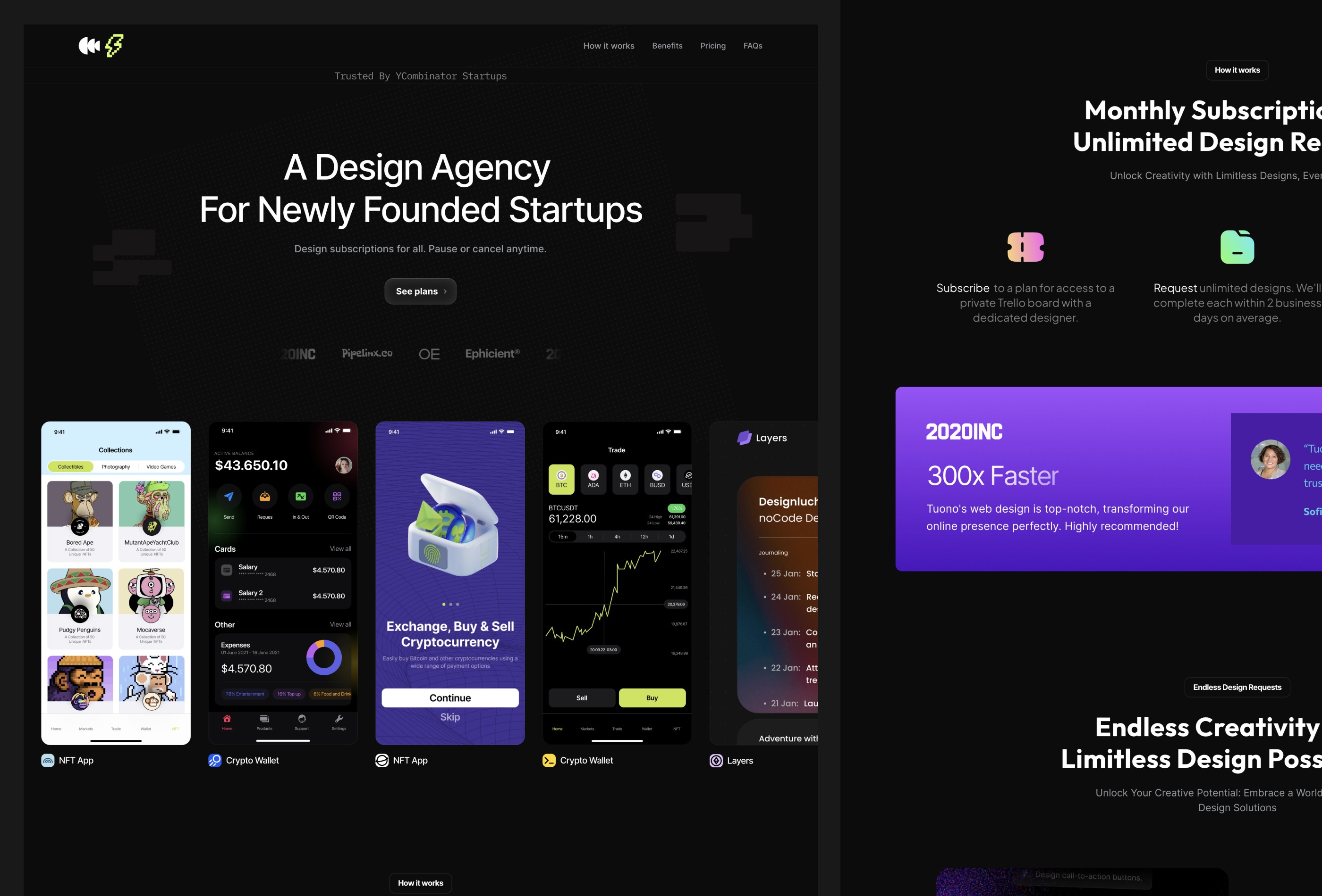 Screenshot 1 for Tuono, a Framer Marketplace template by Mario Putzu.
