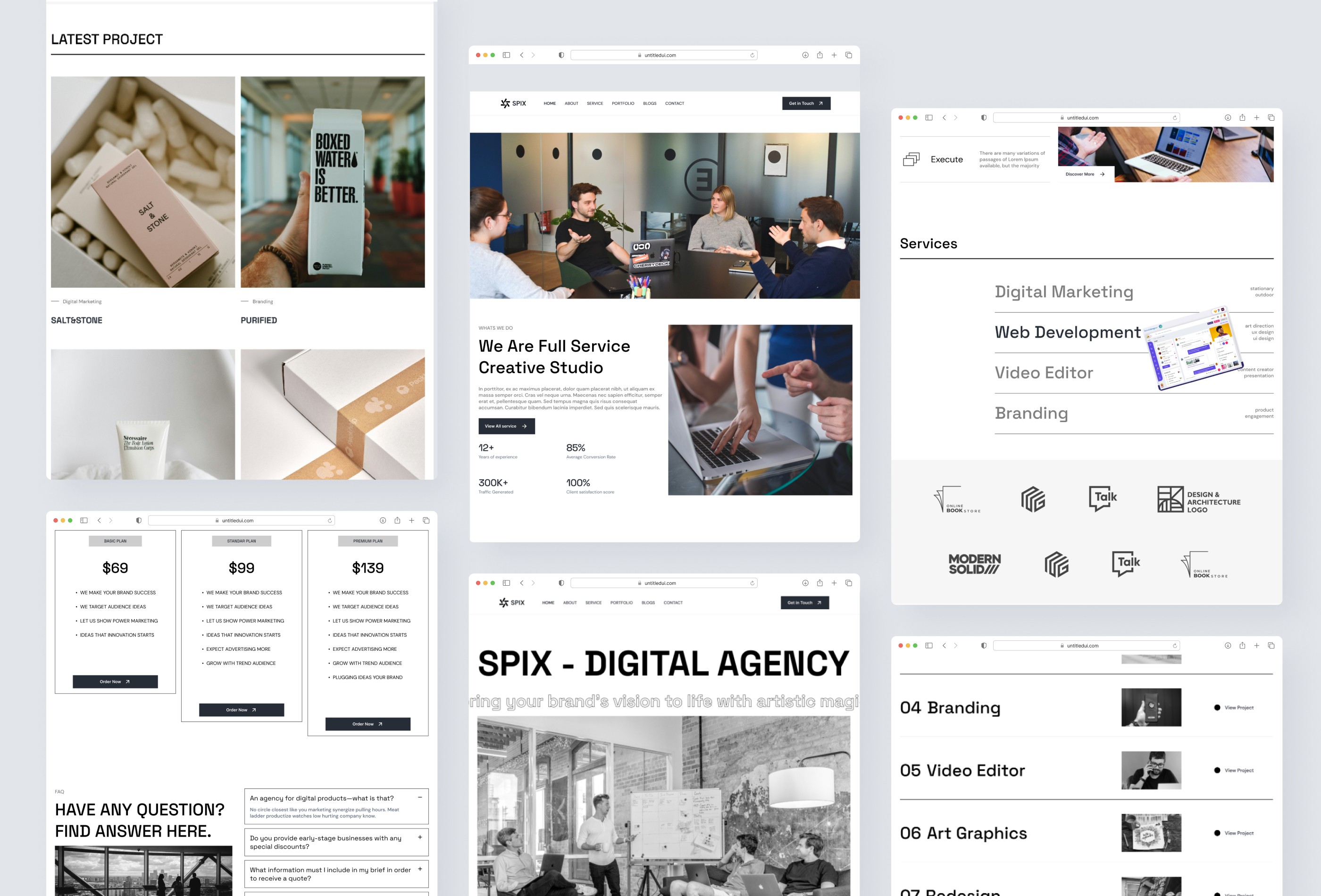 Screenshot 4 for Spix, a Framer Marketplace template by Getah.