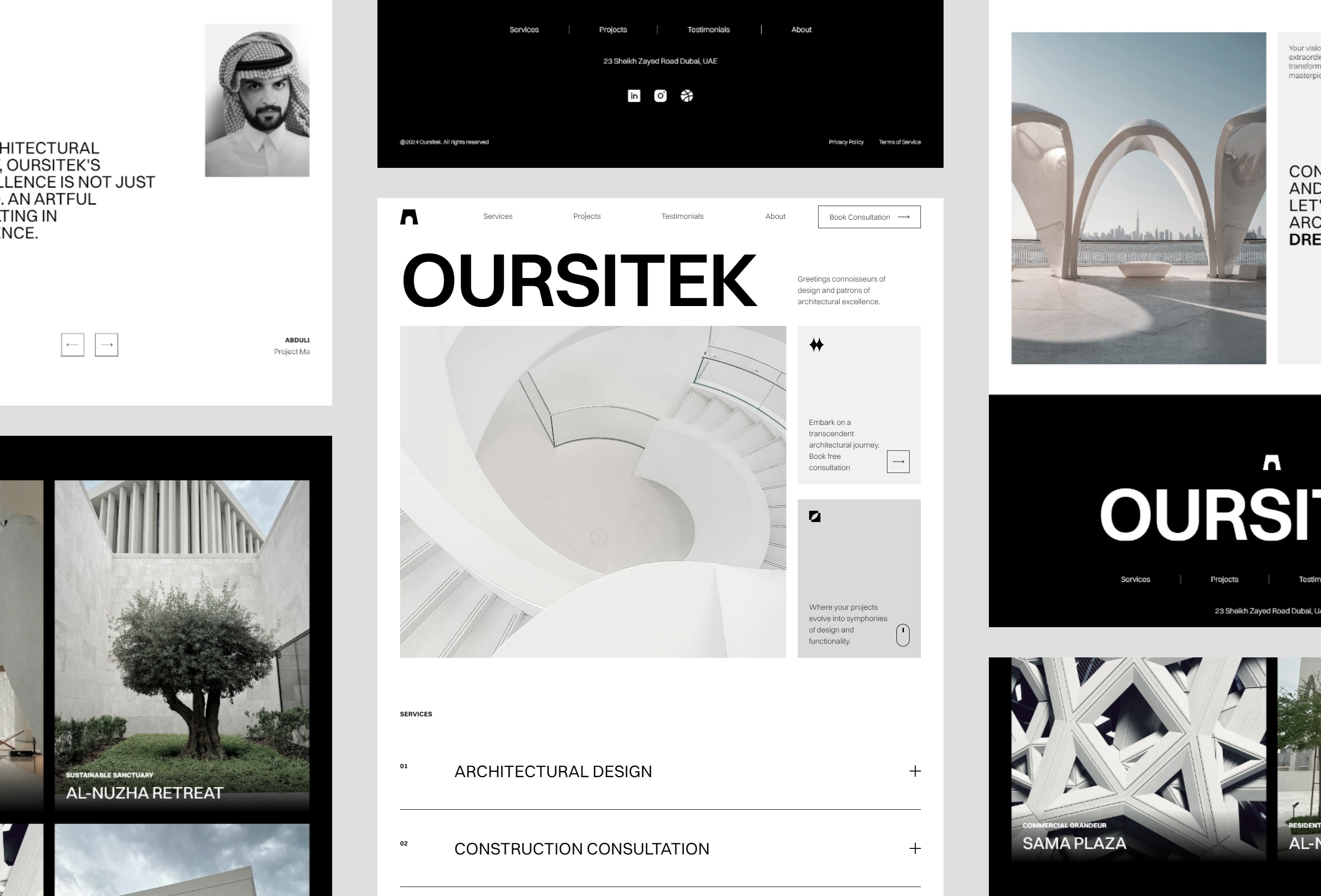 Screenshot 3 for Oursitek, a Framer Marketplace template by Fath Irfaan.