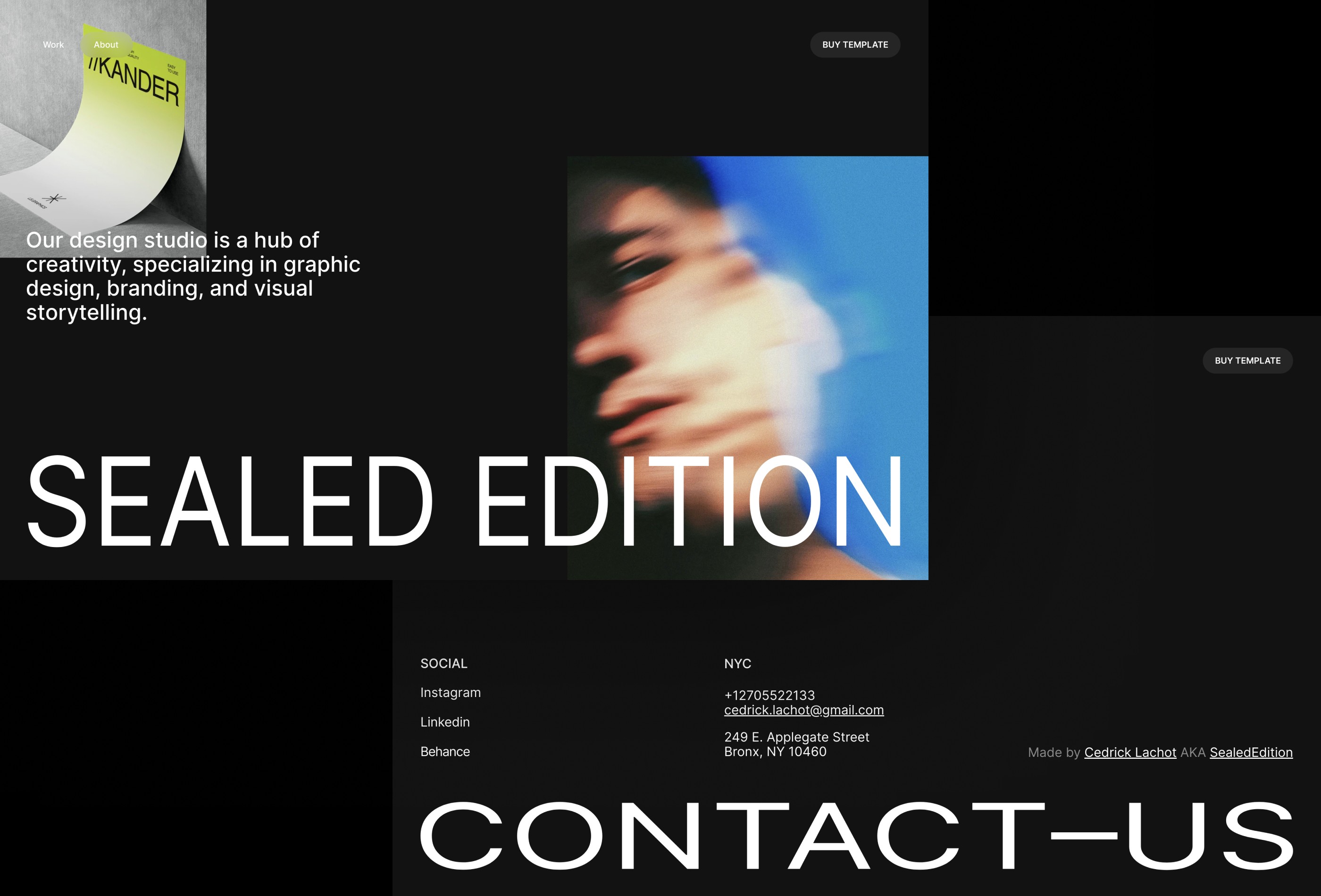 Screenshot 4 for SealedEdition, a Framer Marketplace template by SEALED.