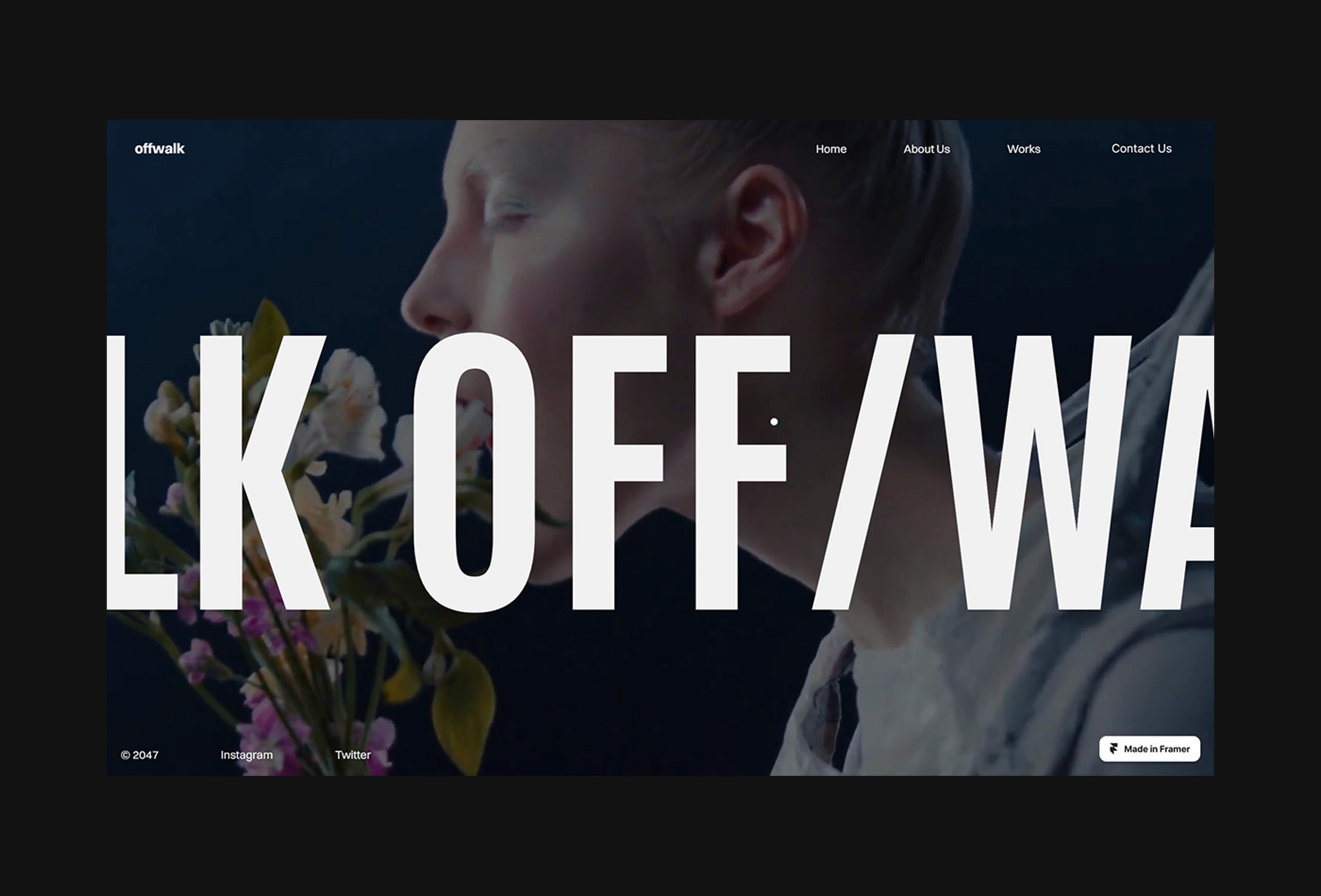 Screenshot 2 for OffWalk, a Framer Marketplace template by FogShift.