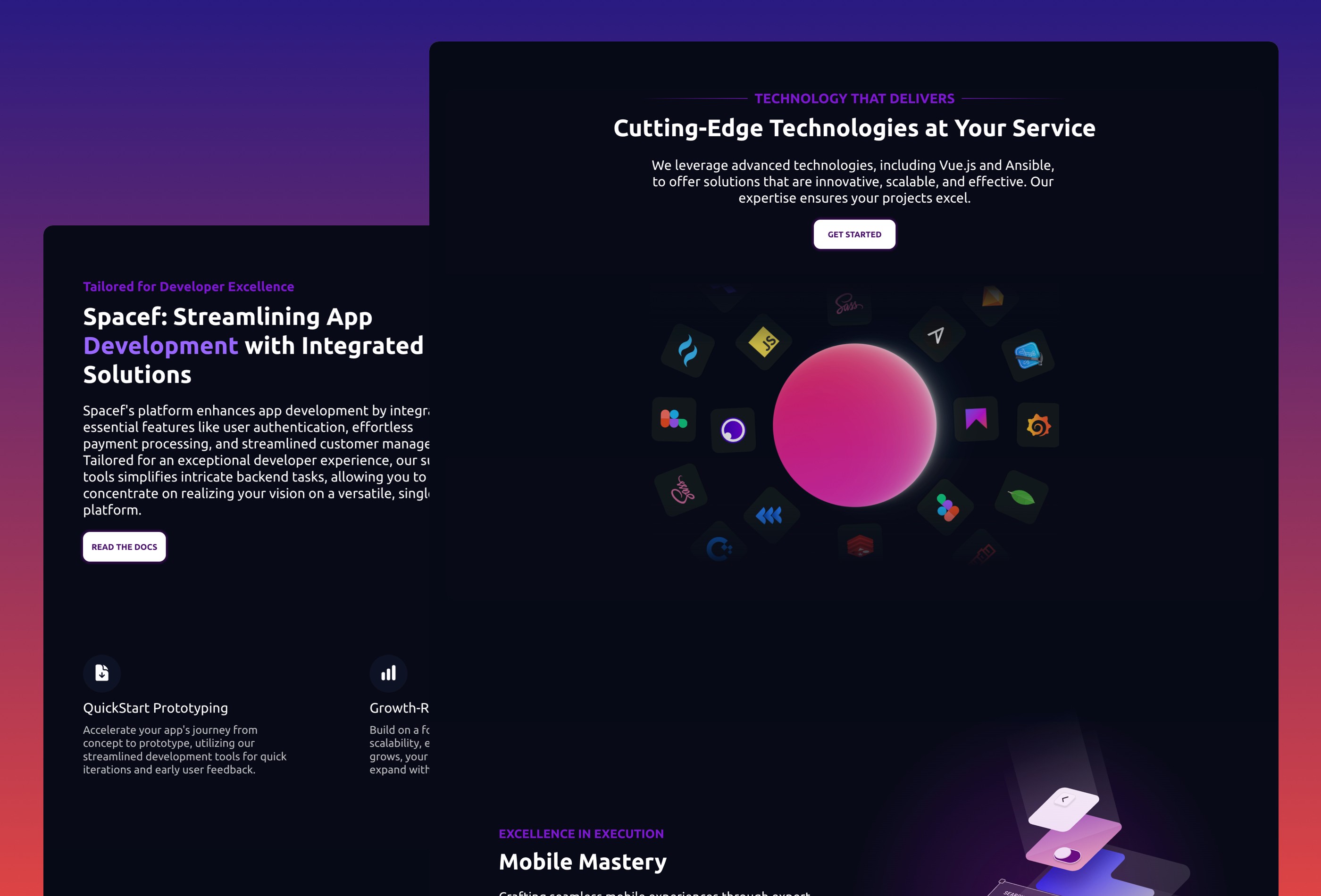 Screenshot 2 for SpaceF, a Framer Marketplace template by Rindly.