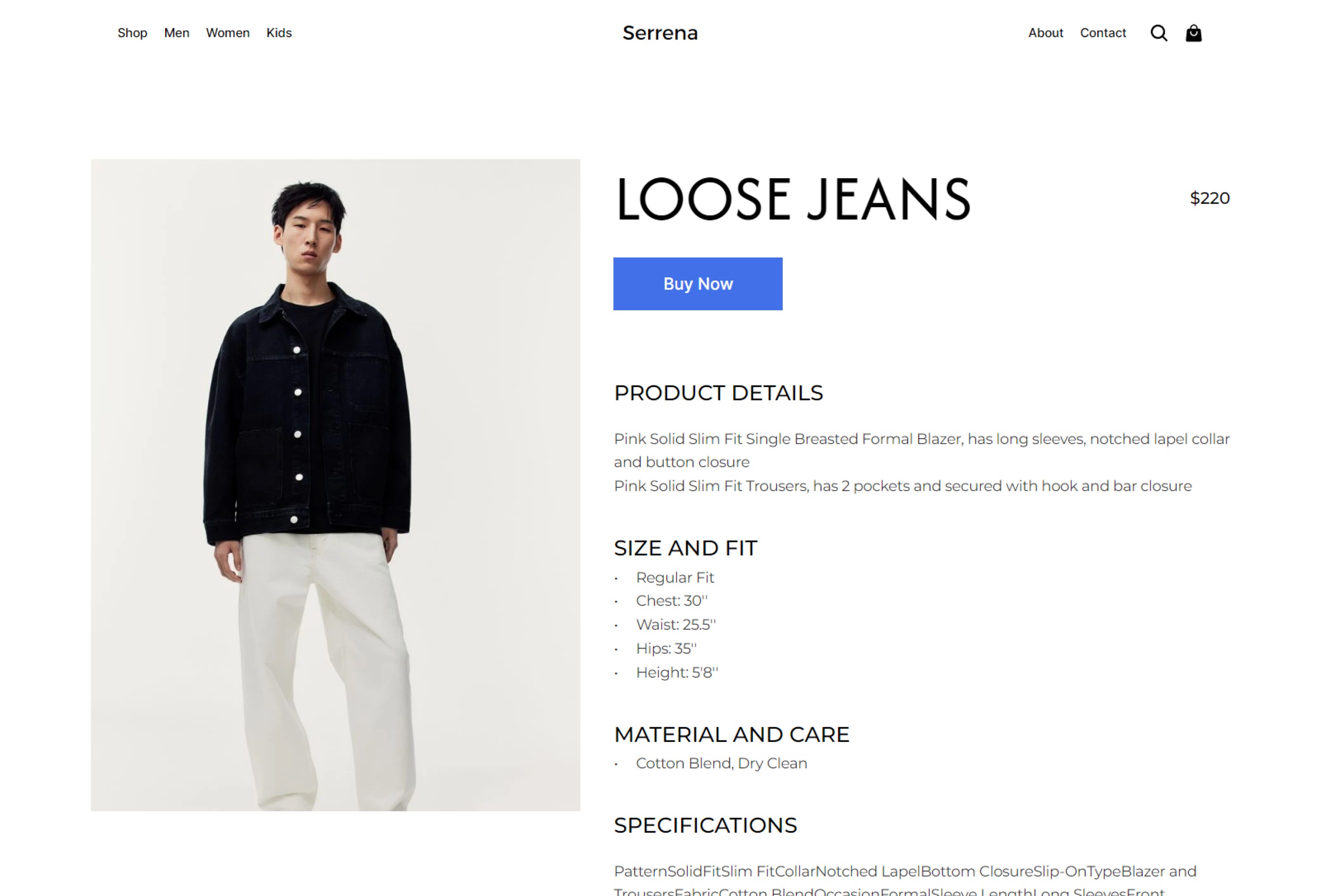 Screenshot 3 for Serrena, a Framer Marketplace template by Cosmic Studio.