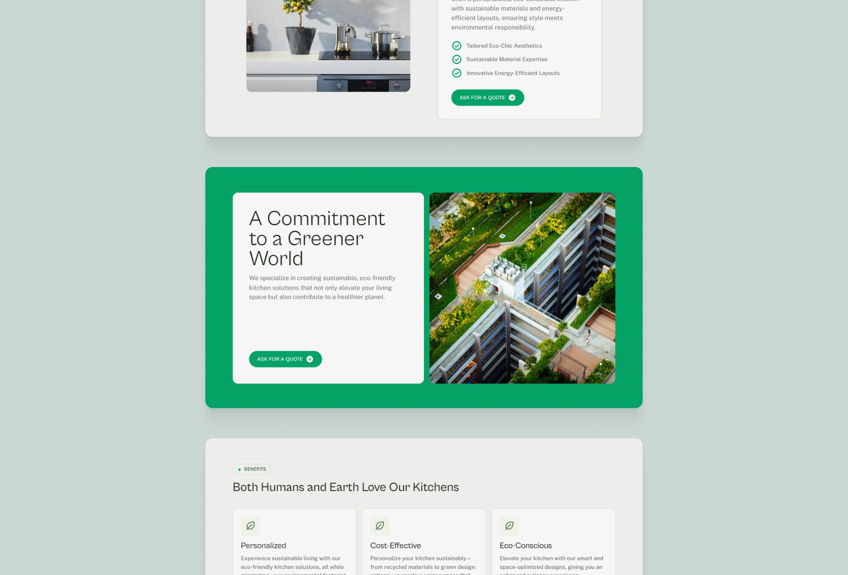 Screenshot 4 for GreenStone, a Framer Marketplace template by Bunny Hop Creatives.
