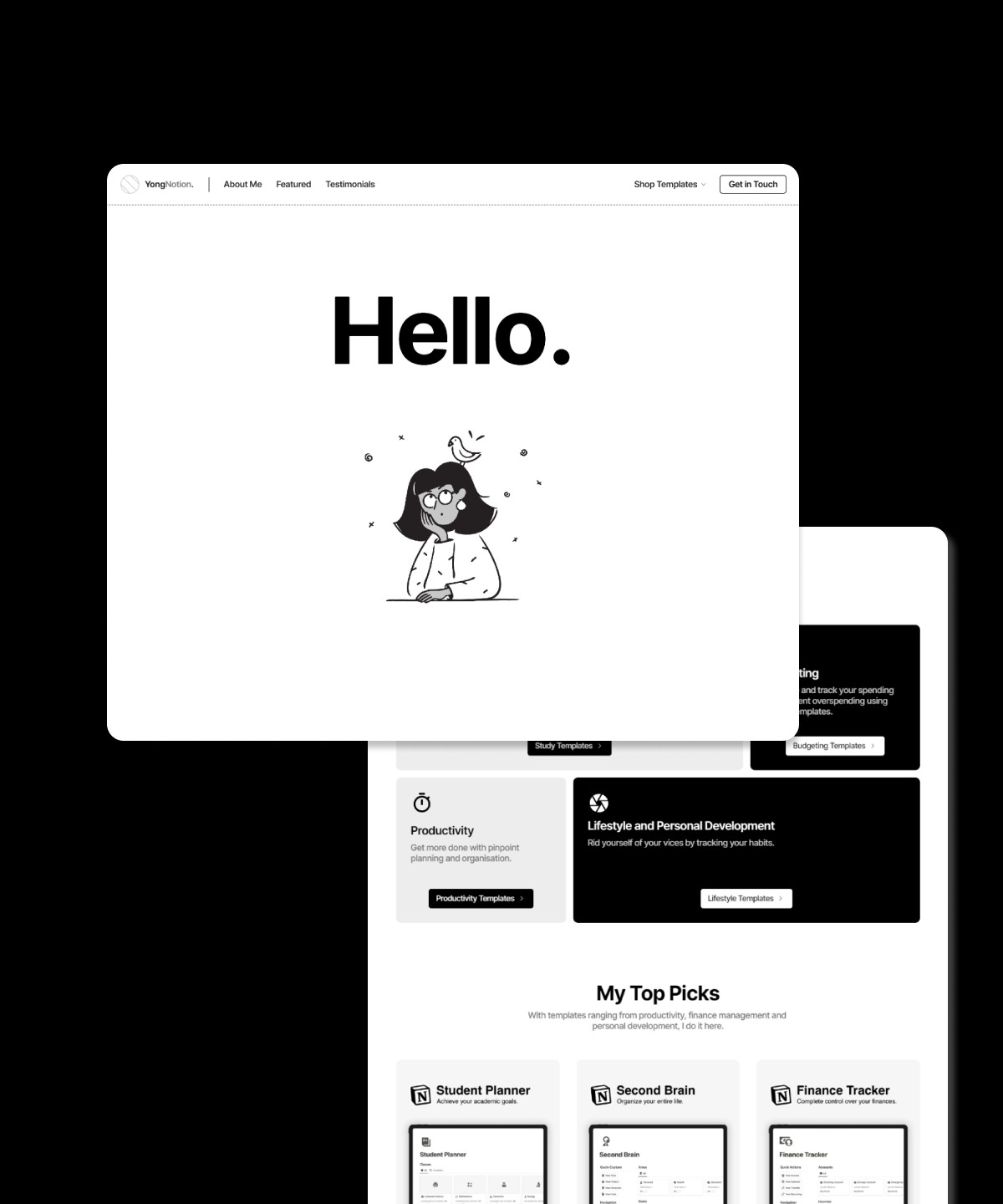 Screenshot 1 for Protion, a Framer Marketplace template by Heman Yong.
