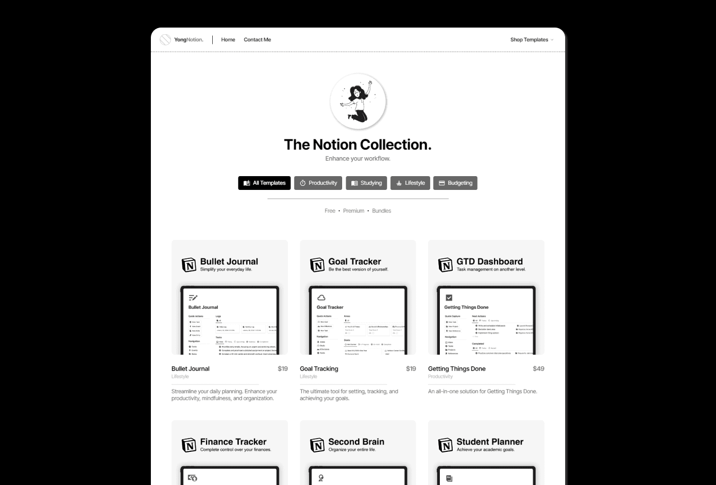 Screenshot 3 for Protion, a Framer Marketplace template by Heman Yong.