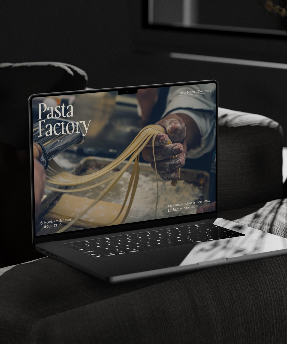 Thumbnail 1 for PastaFactory, a Framer Marketplace template by Pixelier Mache.