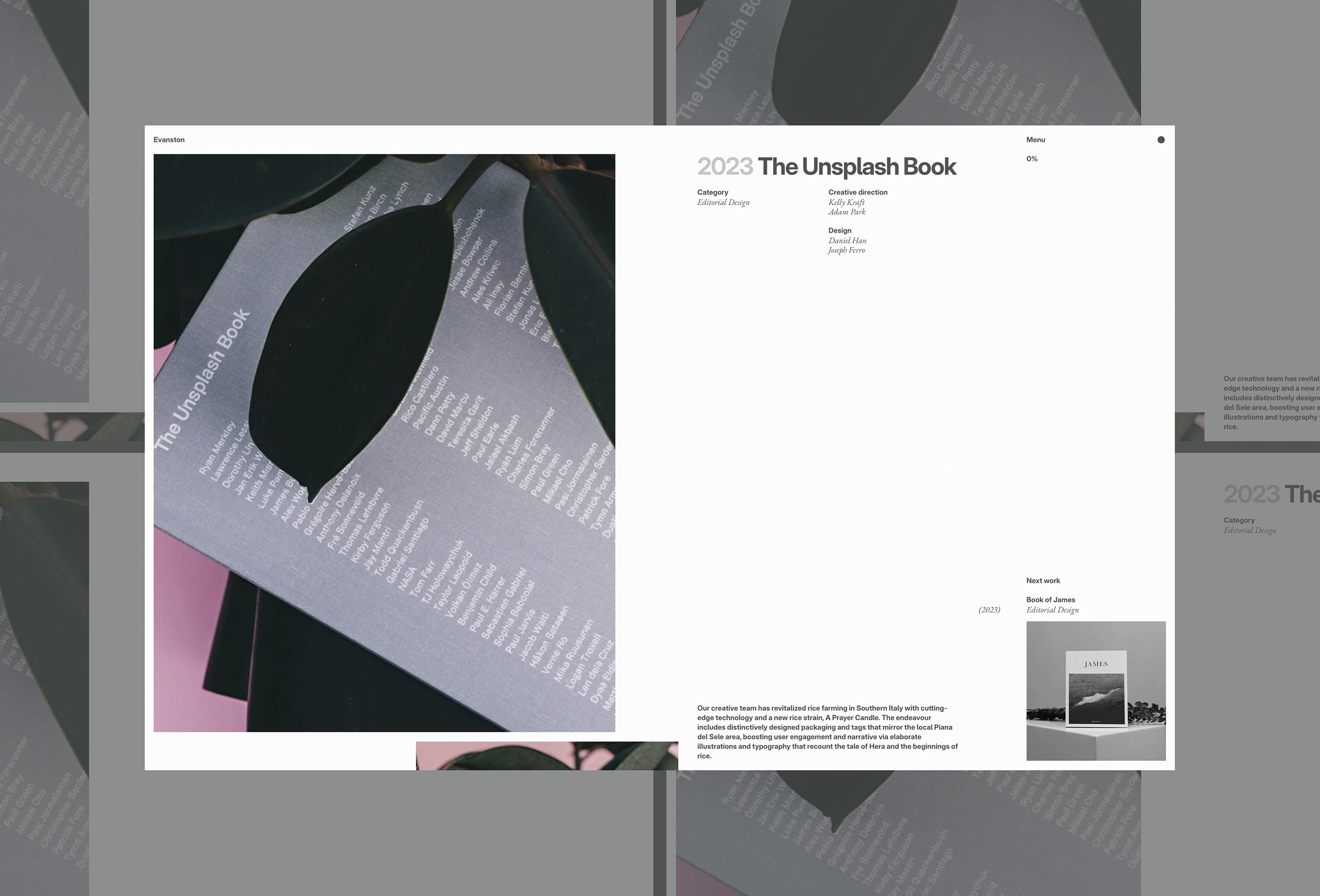 Screenshot 3 for Evanston, a Framer Marketplace template by Fouroom.