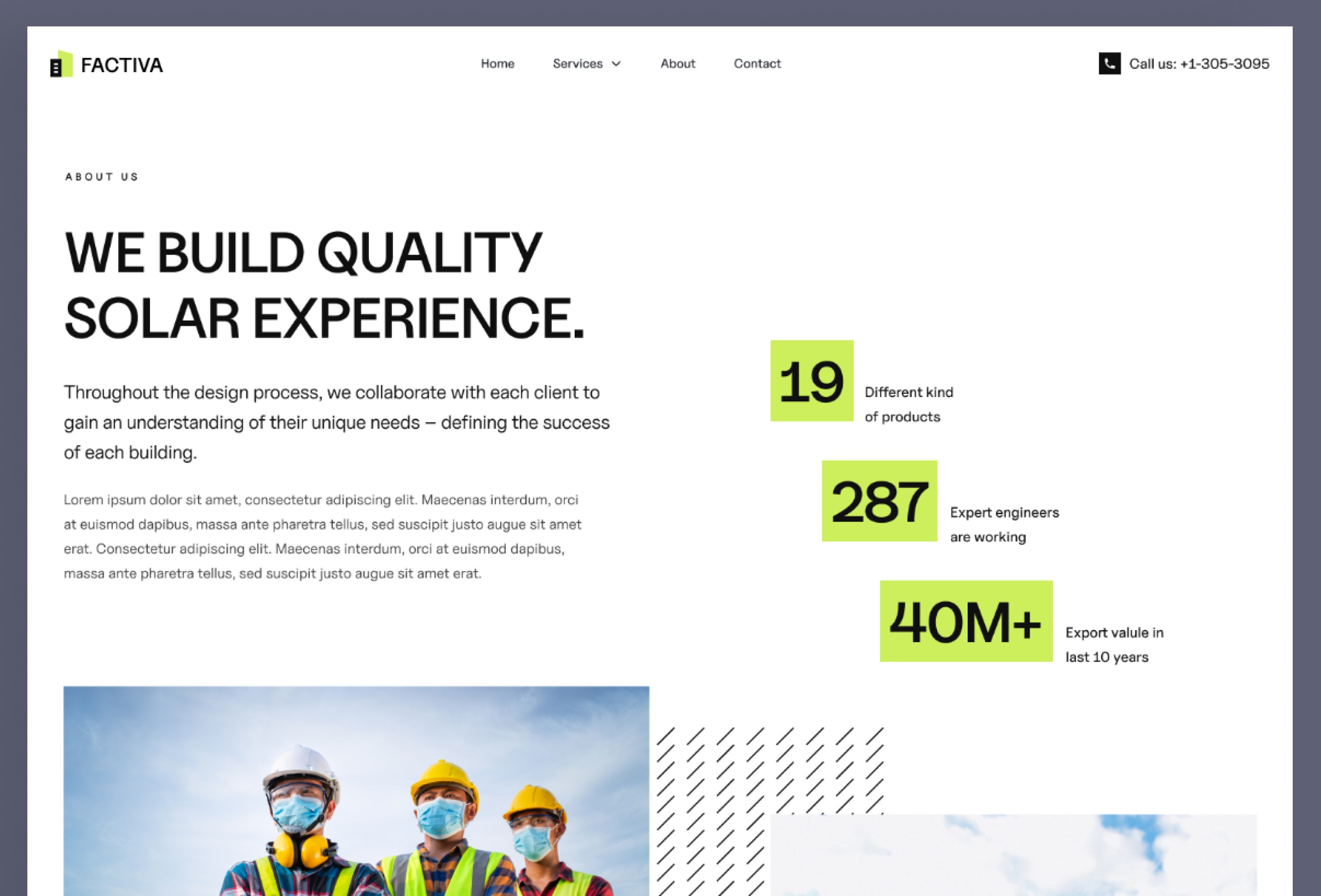 Screenshot 3 for Factiva, a Framer Marketplace template by Framerbite.