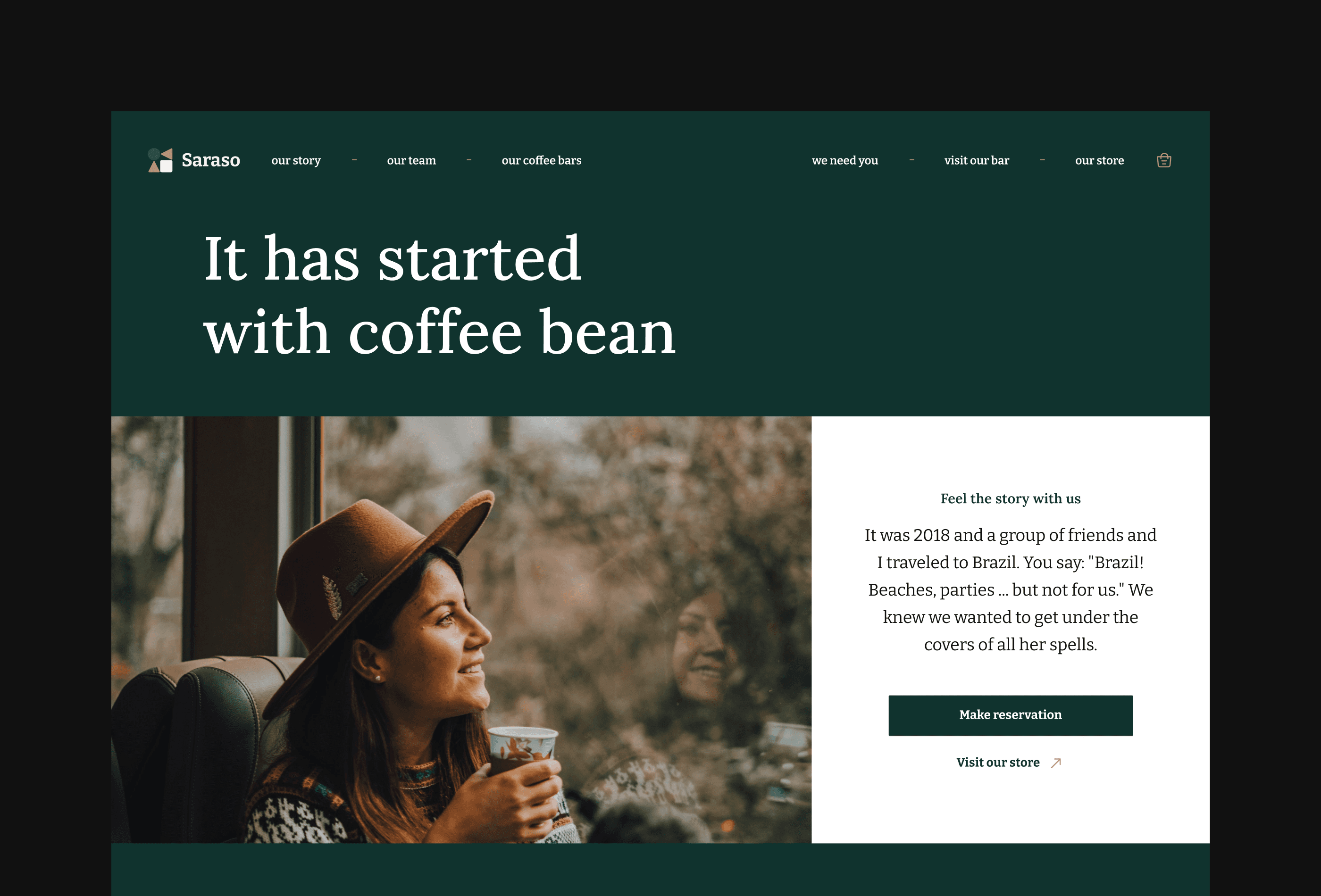 Screenshot 4 for Saraso, a Framer Marketplace template by Petr Bilek.