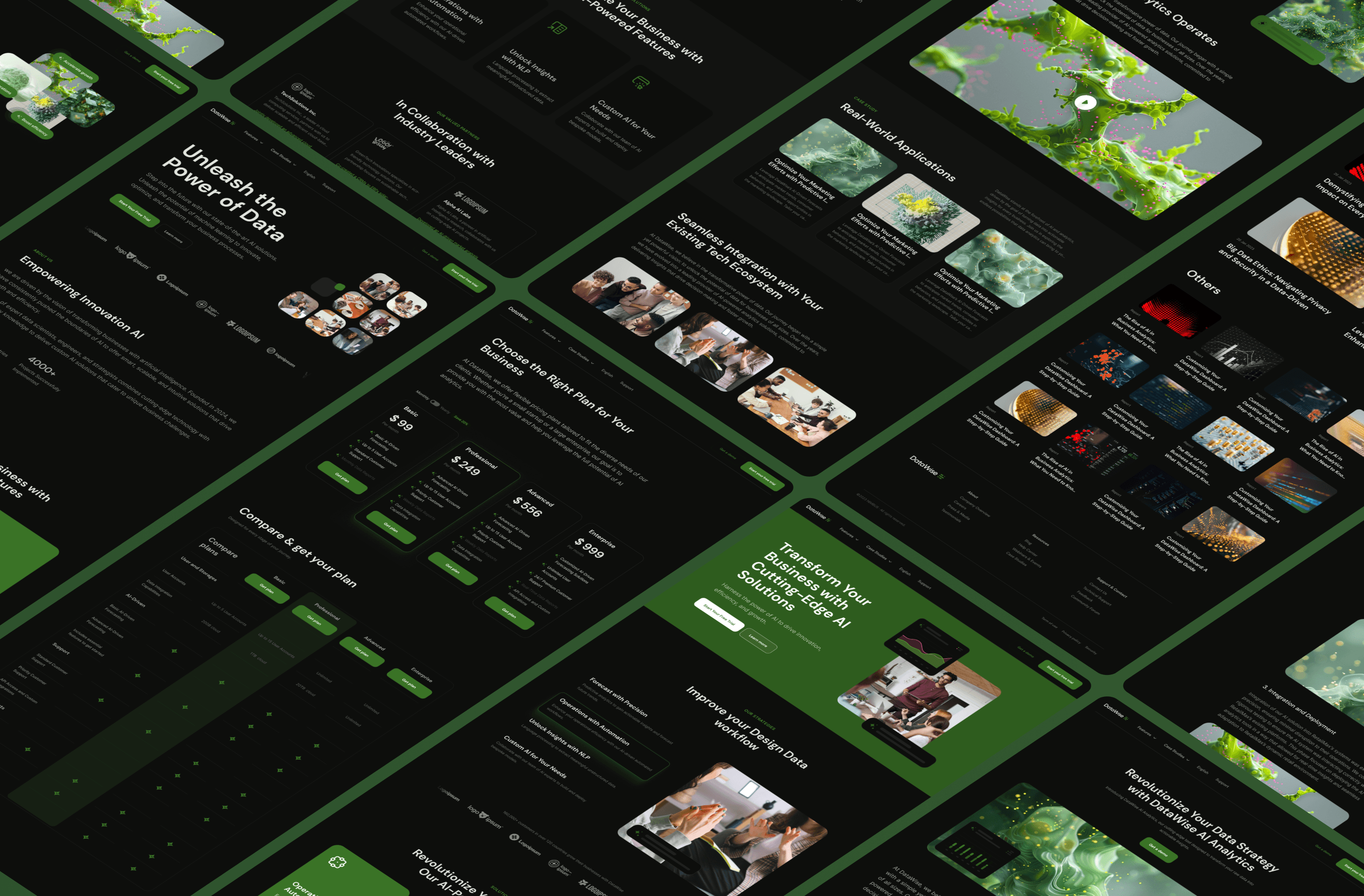 Screenshot 3 for DataWise, a Framer Marketplace template by Futix Lab.