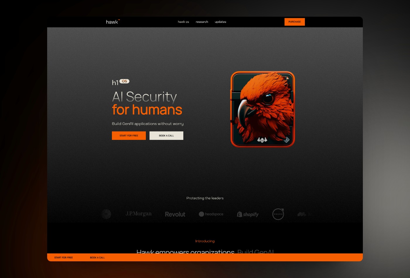 Screenshot 2 for Hawk, a Framer Marketplace template by Framerway.