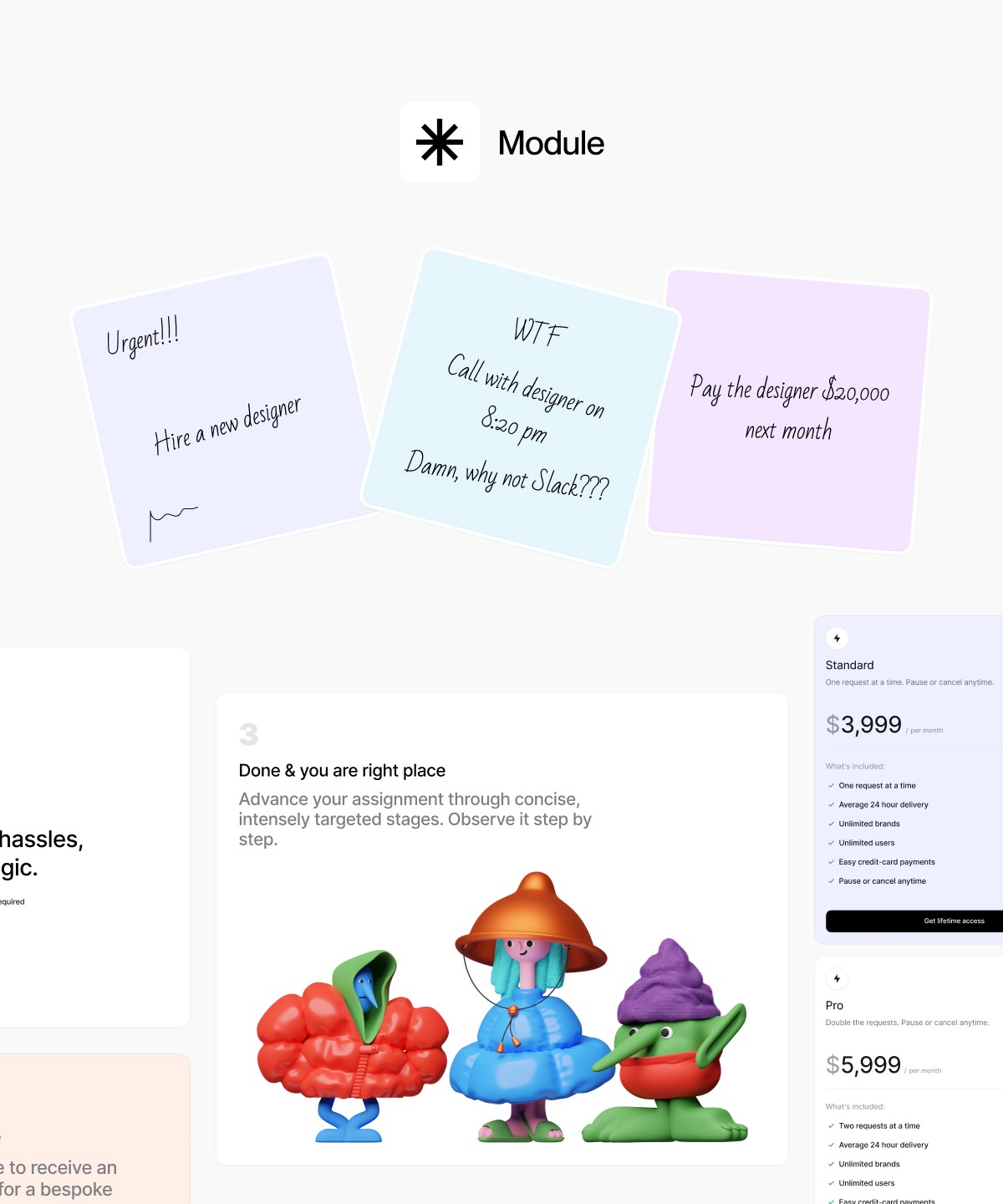 Screenshot 1 for Module , a Framer Marketplace template by Jamik.