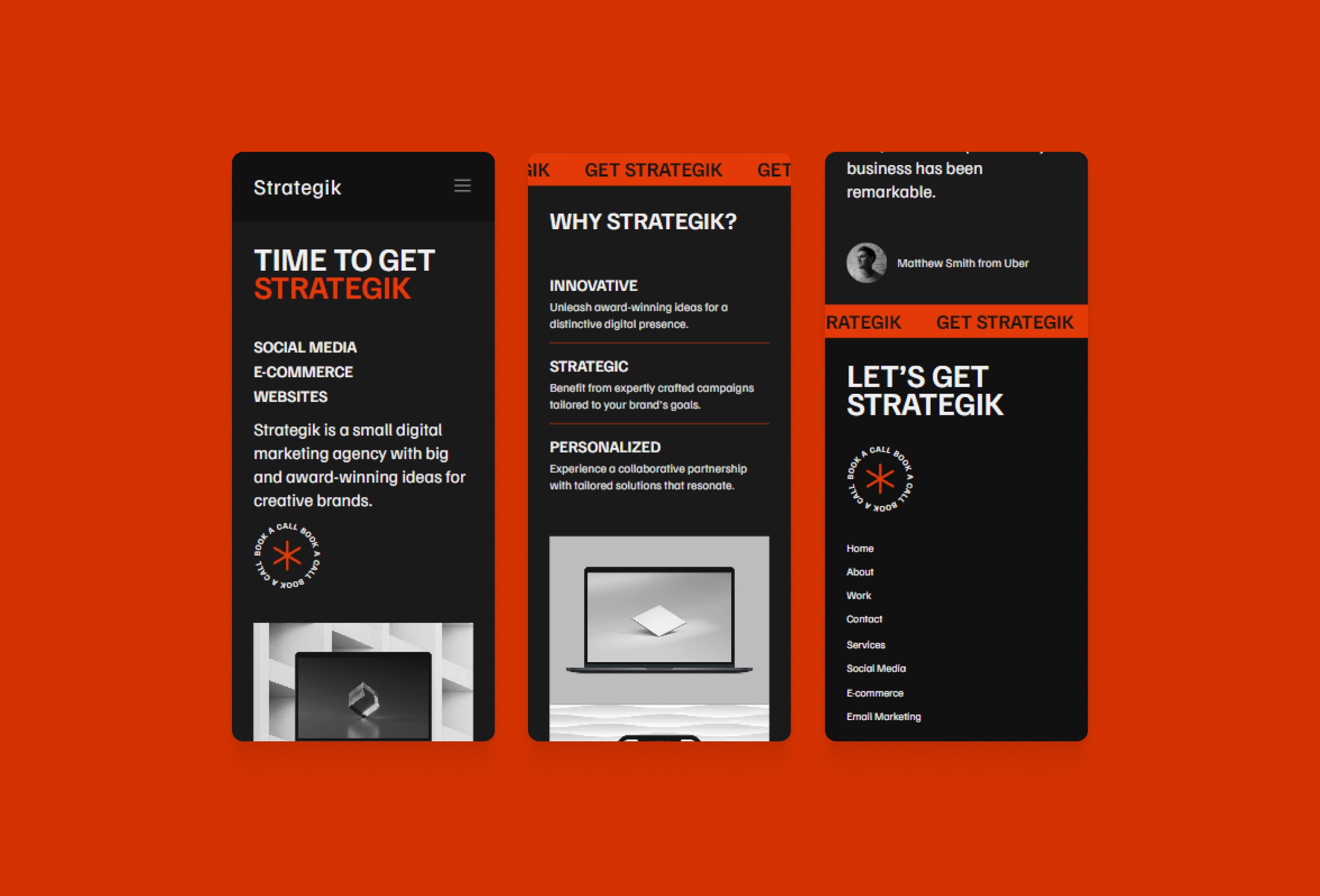 Screenshot 4 for Strategik, a Framer Marketplace template by Bunny Hop Creatives.